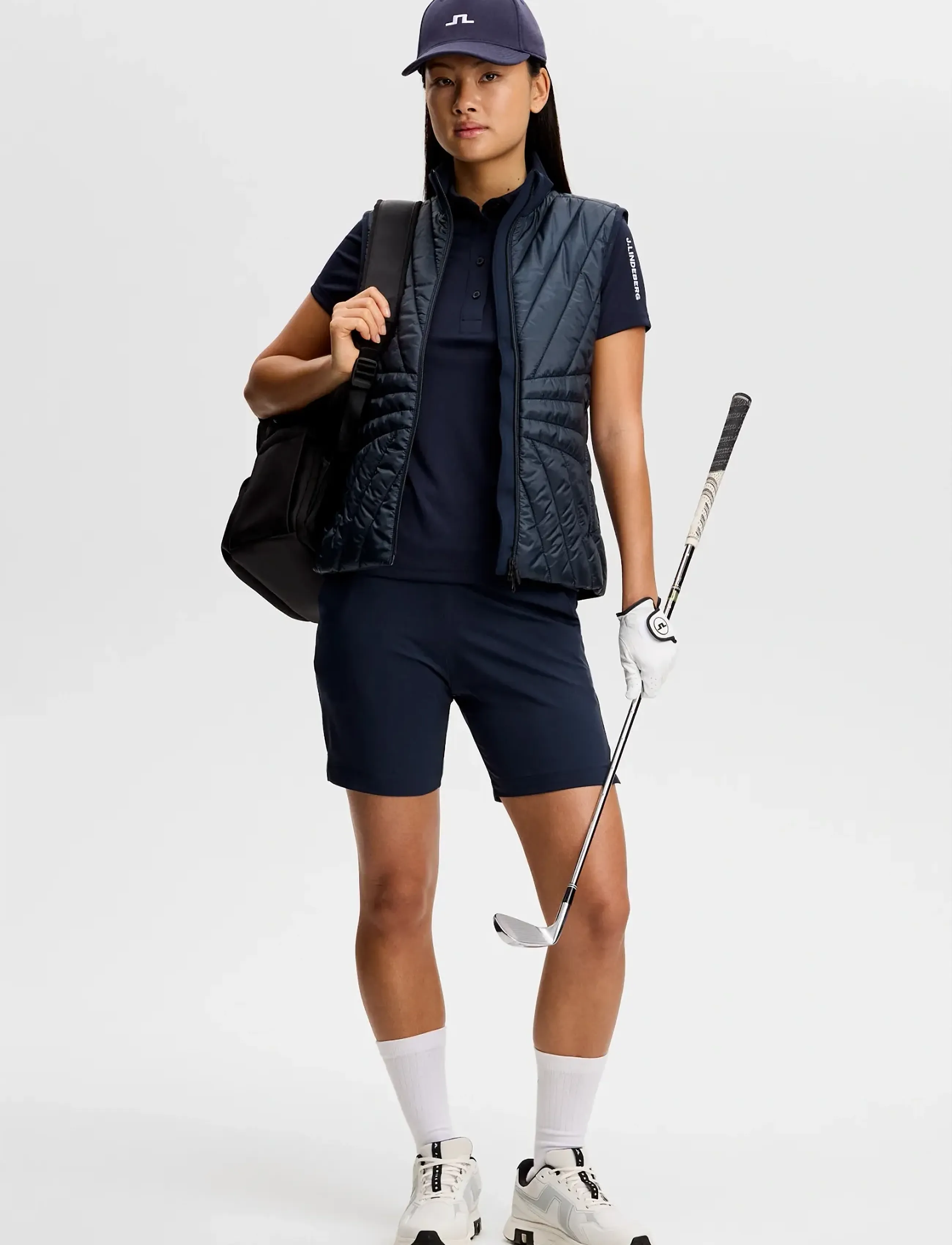 J. Lindeberg - Tour Tech Polo - alussärgid ja t-särgid - jl navy - 4