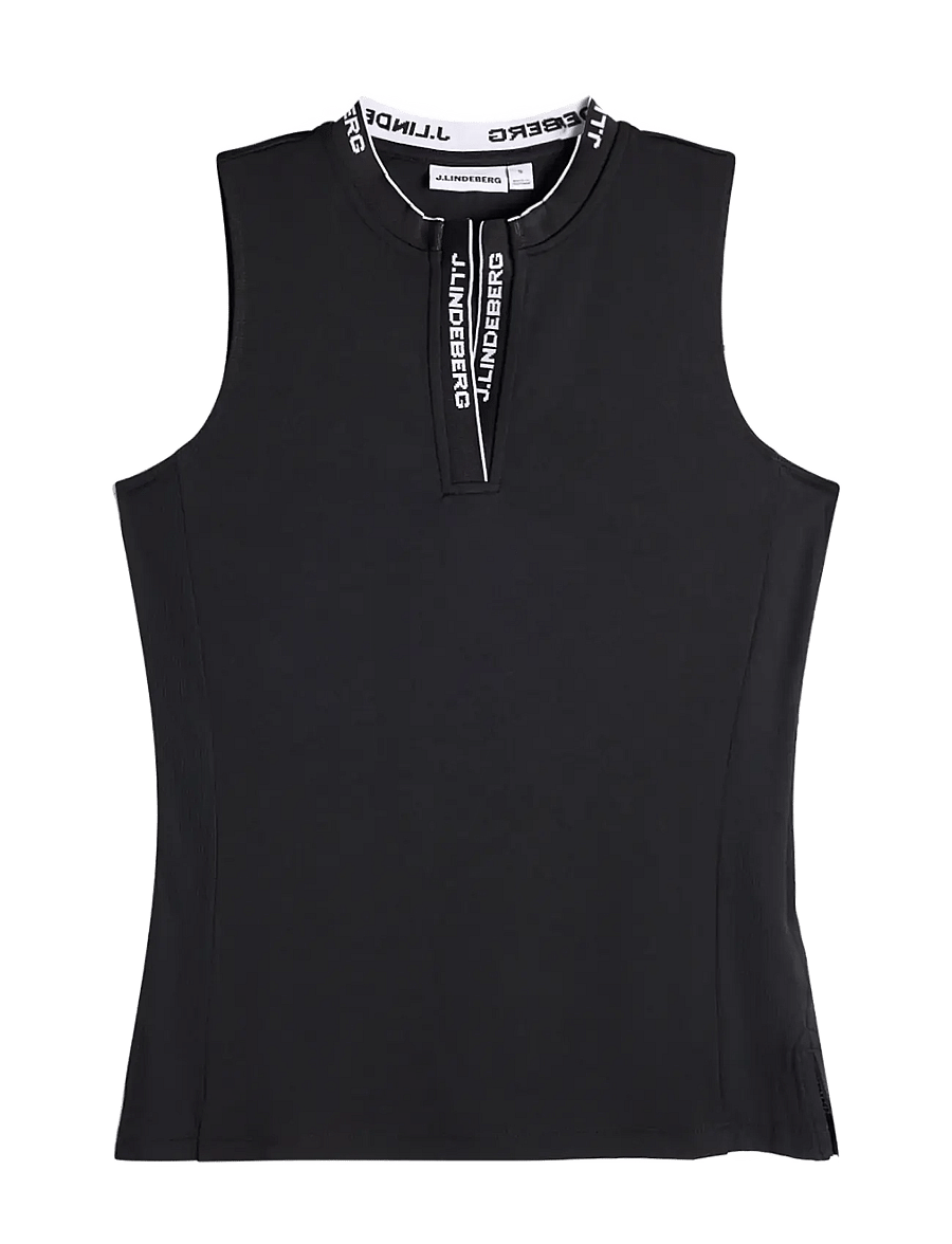 J. Lindeberg - LEYA SLEEVELESS TOP - Õlapaeltega pluusid - black - 1