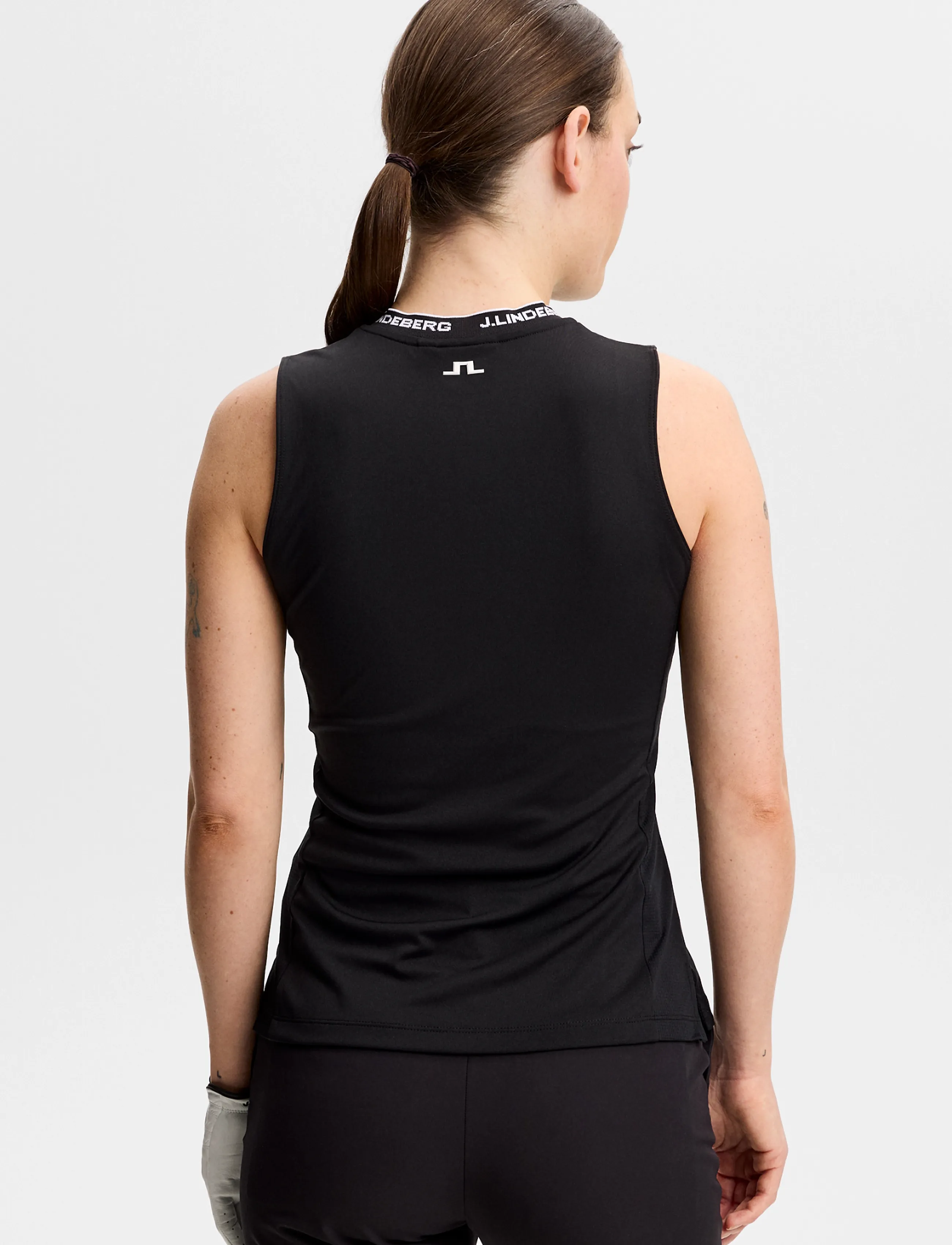 J. Lindeberg - LEYA SLEEVELESS TOP - Õlapaeltega pluusid - black - 3
