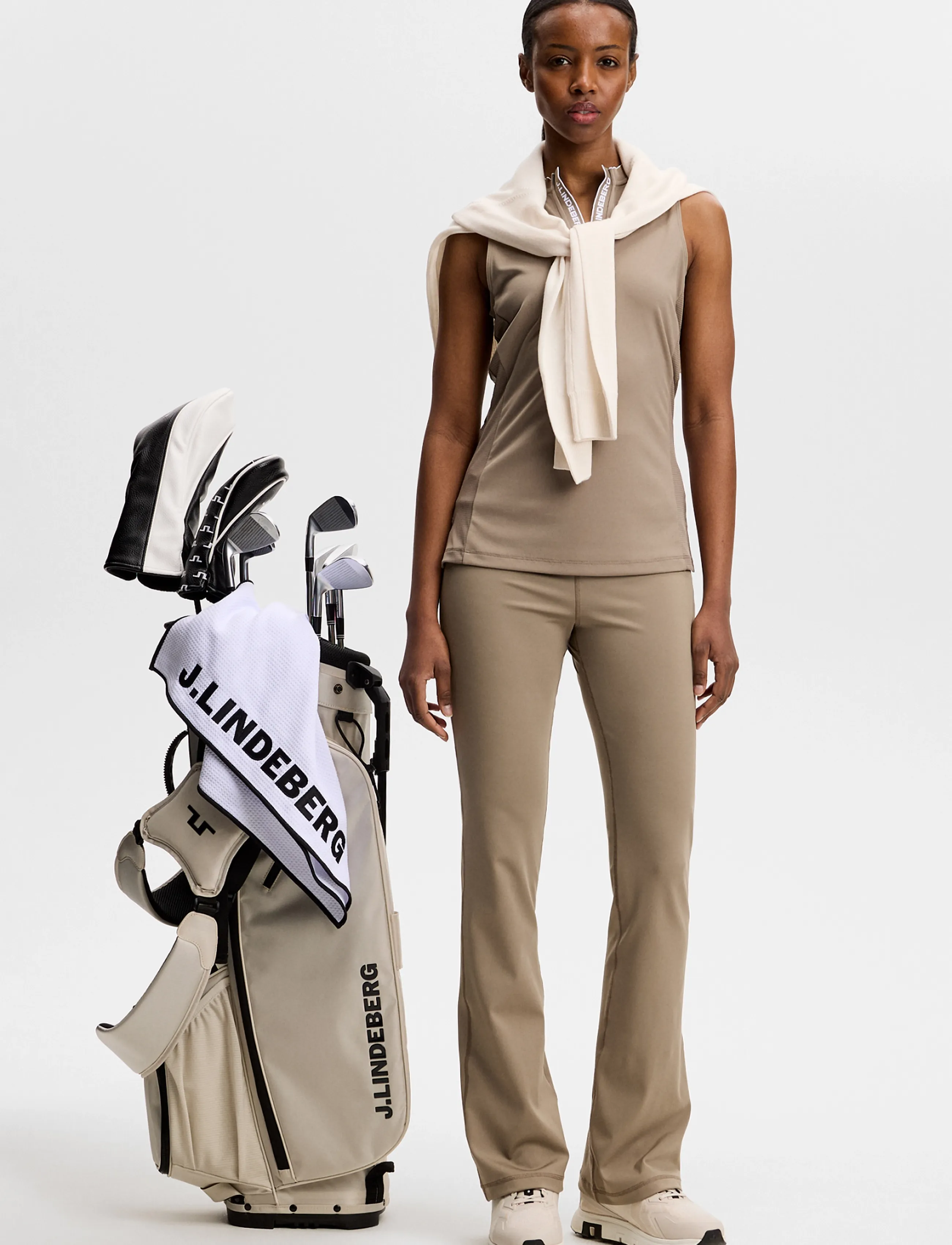 J. Lindeberg - LEYA SLEEVELESS TOP - tank tops - brindle - 4