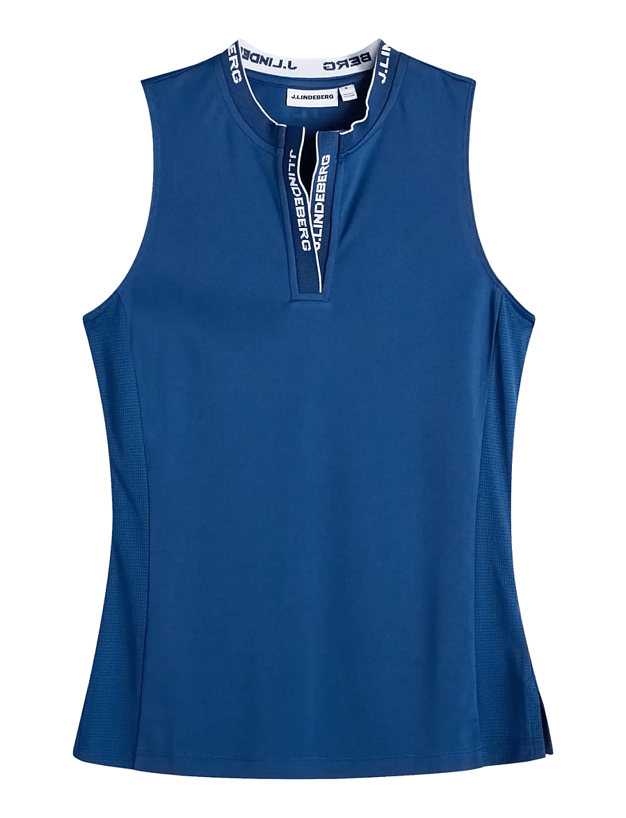 J. Lindeberg - Leya Sleeveless Top - tank tops - estate blue - 1