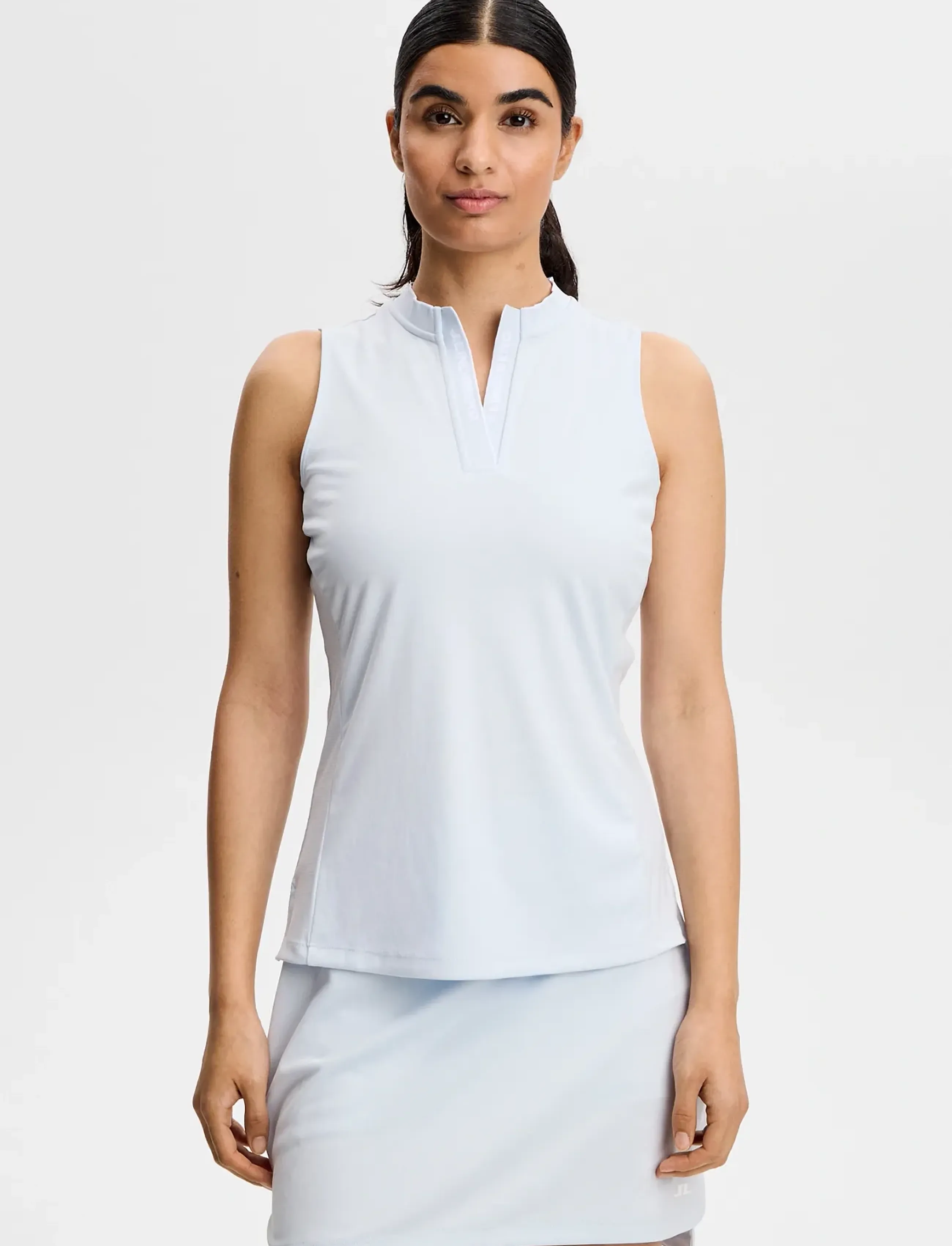 J. Lindeberg Leya Sleeveless Top, Kvinder, Ærmeløs Golftop, Blå, Str: M