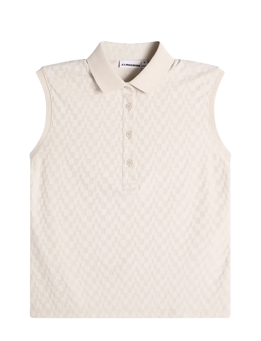 J. Lindeberg - DANI SLEEVELESS POLO - toppe & t-shirts - moonbeam - 1