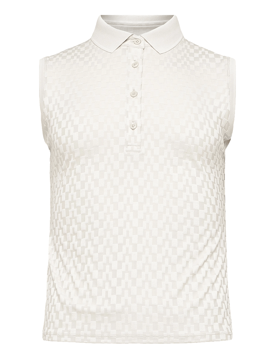 J. Lindeberg - Dani sleeveless Polo - toppe & t-shirts - moonbeam - 1