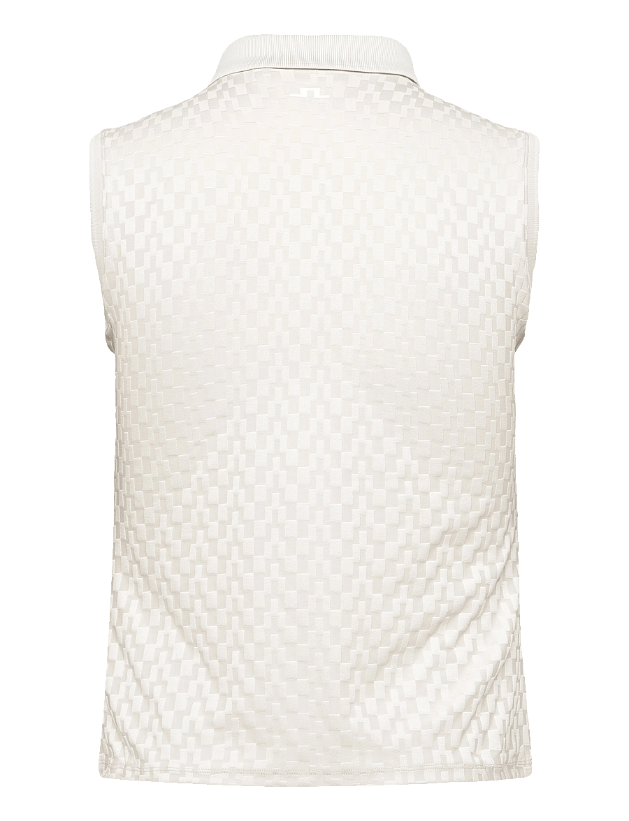 J. Lindeberg - Dani sleeveless Polo - toppe & t-shirts - moonbeam - 2