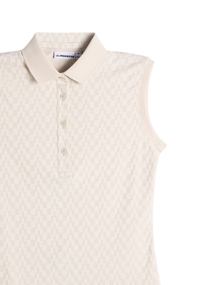 J. Lindeberg - DANI SLEEVELESS POLO - toppe & t-shirts - moonbeam - 5
