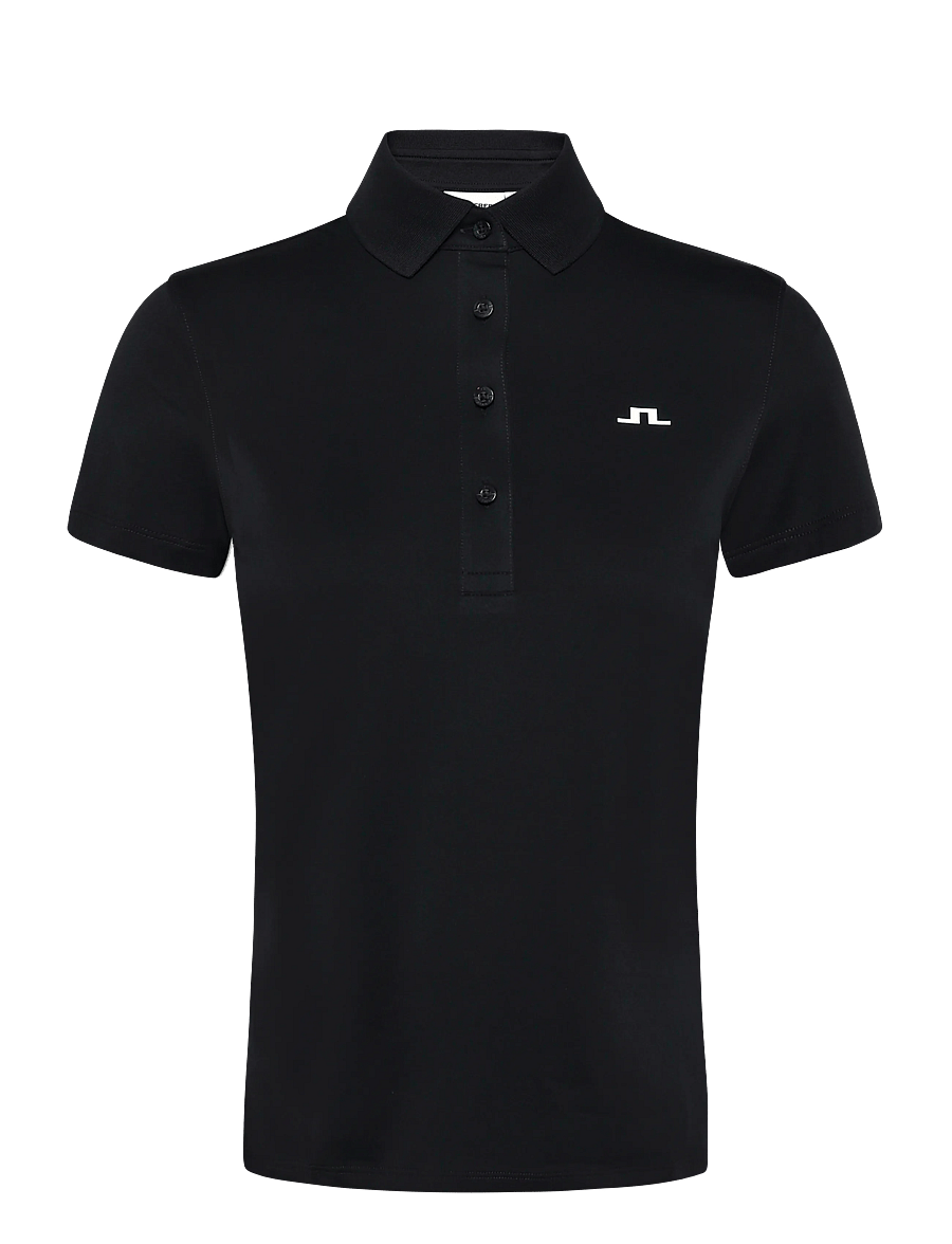 J. Lindeberg - BRIDGE POLO - toppar & t-shirts - black - 1