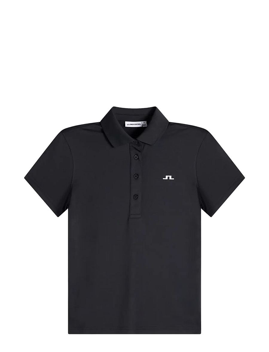 J. Lindeberg - BRIDGE POLO - toppar & t-shirts - black - 1