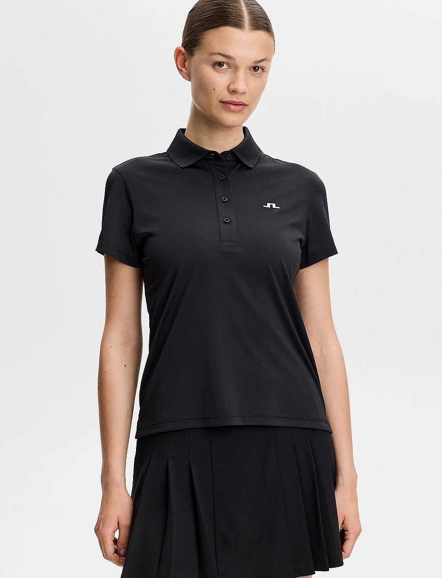 J. Lindeberg - BRIDGE POLO - toppar & t-shirts - black - 0