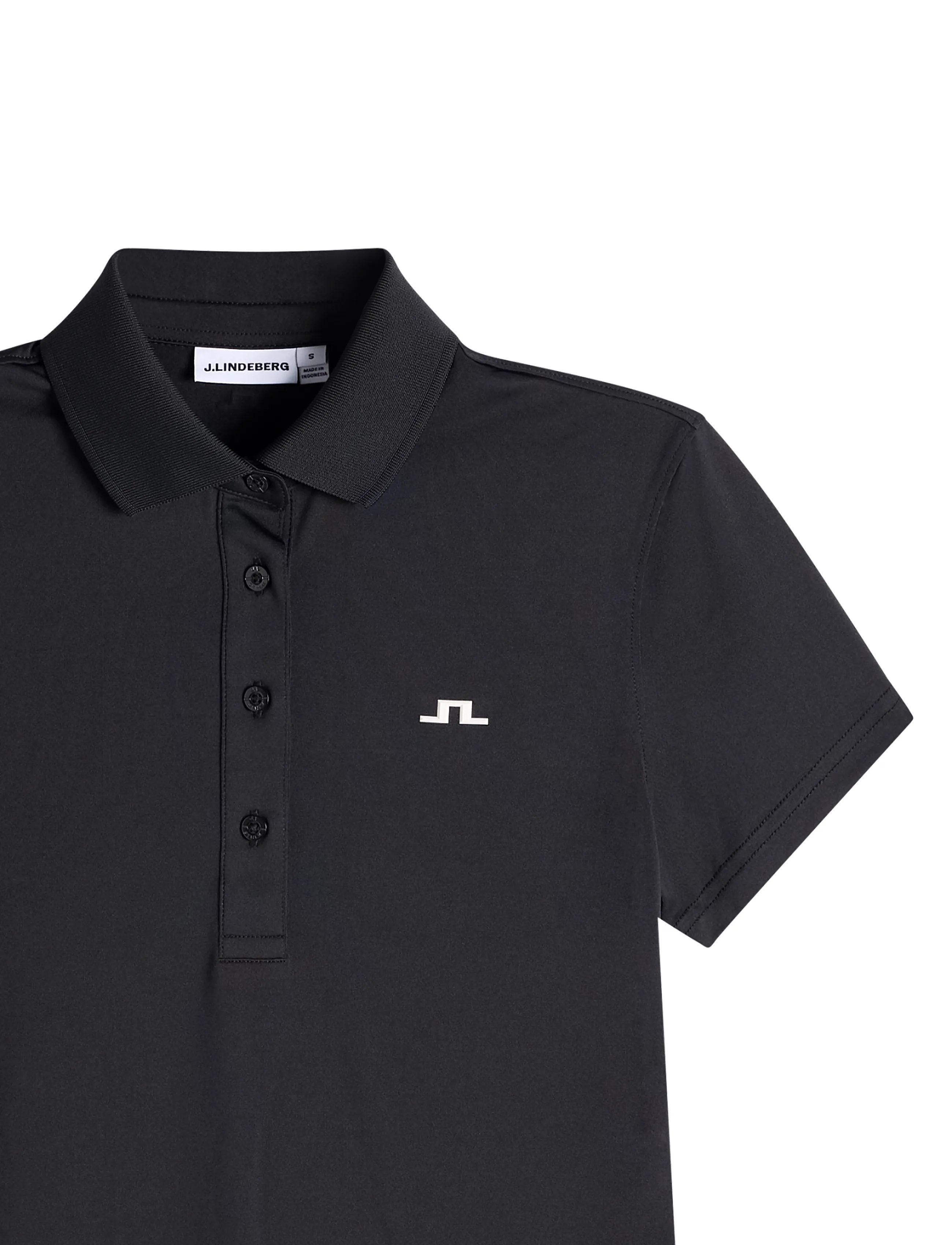 J. Lindeberg - BRIDGE POLO - toppar & t-shirts - black - 5