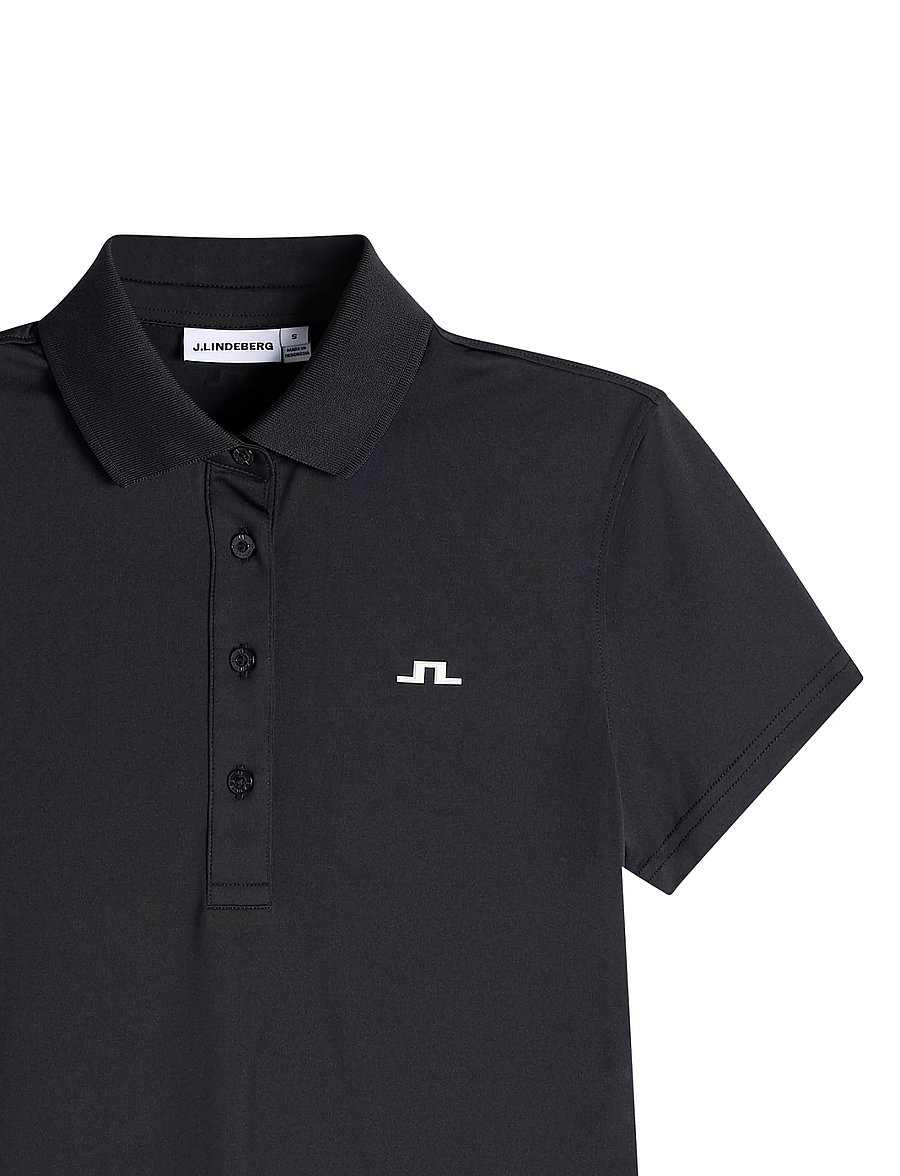 J. Lindeberg - BRIDGE POLO - toppar & t-shirts - black - 5