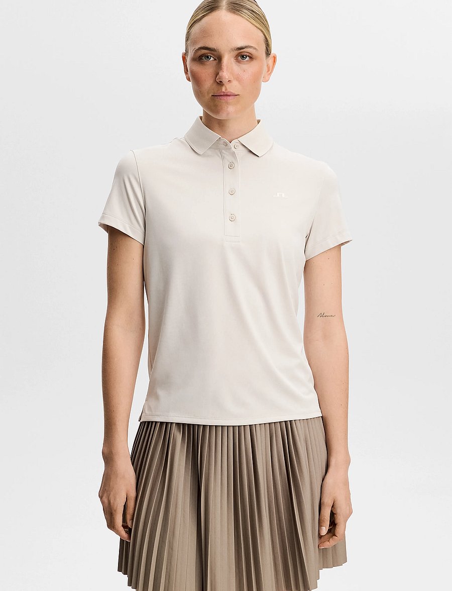 J. Lindeberg - BRIDGE POLO - oberteile & t-shirts - moonbeam - 0