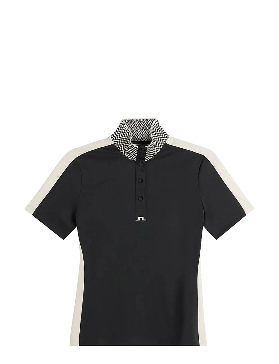 J. Lindeberg - PIP POLO - toppar & t-shirts - black - 1