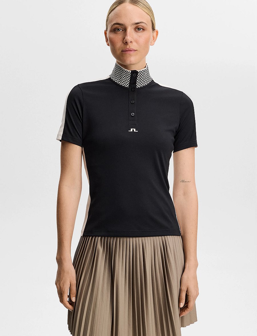 J. Lindeberg - PIP POLO - toppar & t-shirts - black - 0