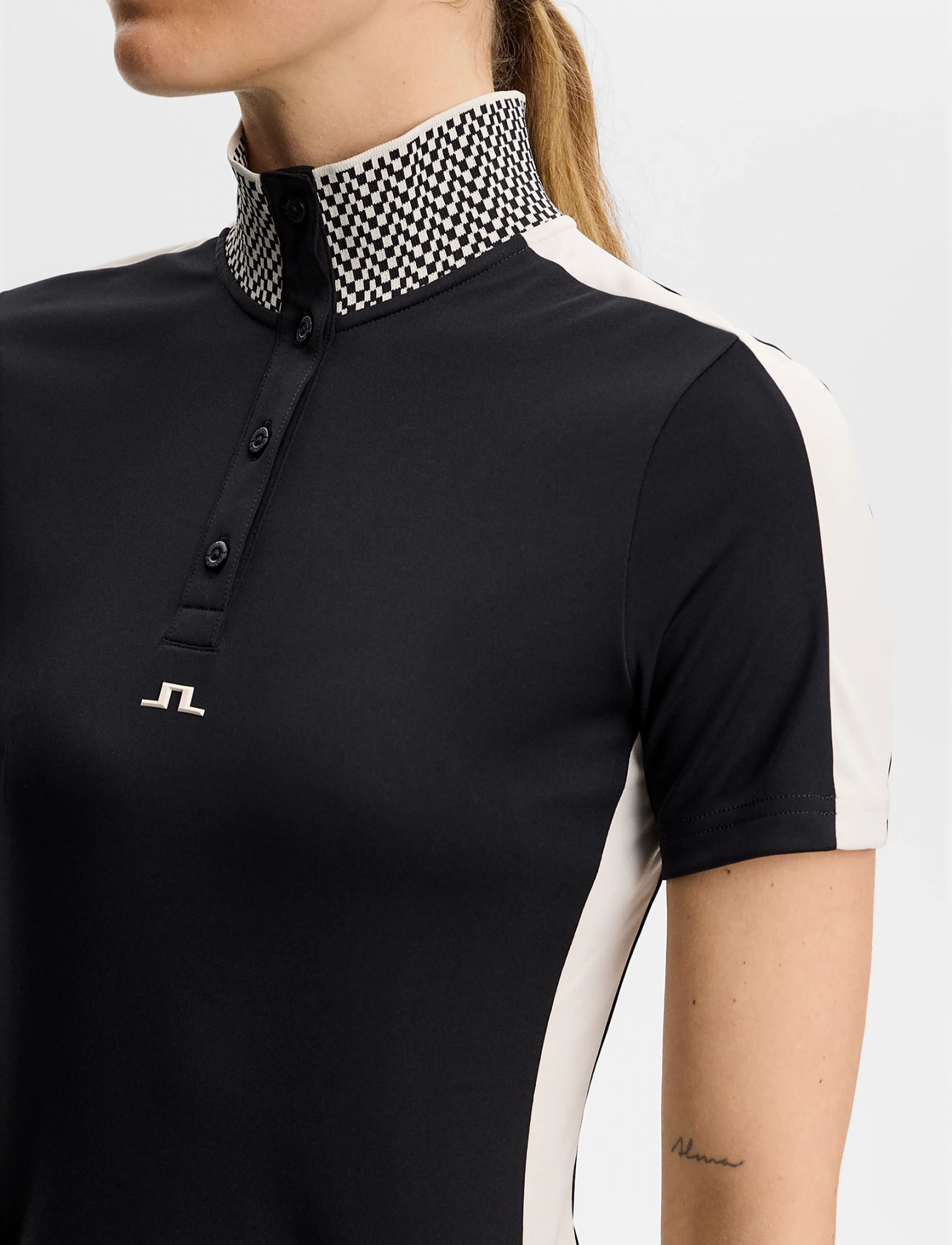 J. Lindeberg - PIP POLO - toppar & t-shirts - black - 4