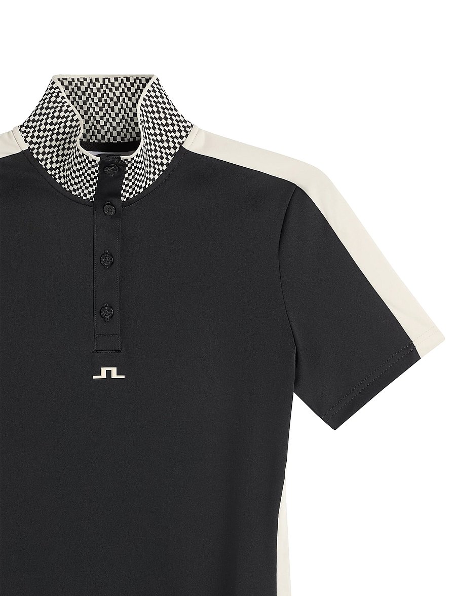 J. Lindeberg - PIP POLO - toppar & t-shirts - black - 5
