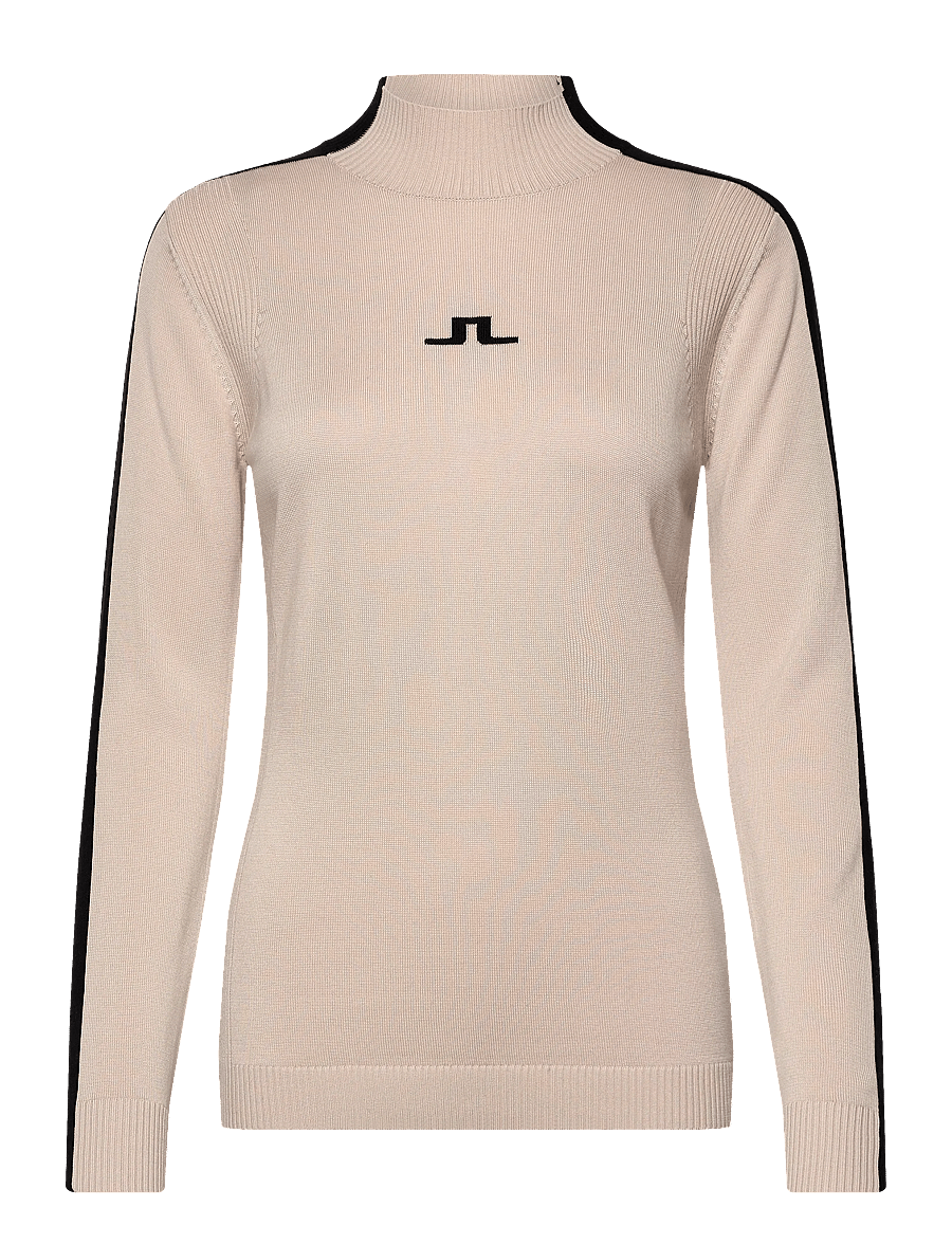J. Lindeberg - Adeline Knitted Sweater - rullekraver - moonbeam - 1