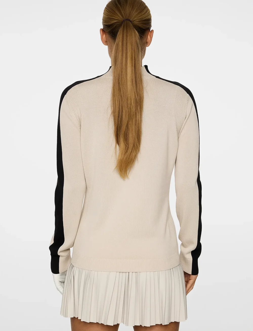 J. Lindeberg - Adeline Knitted Sweater - rullekraver - moonbeam - 5