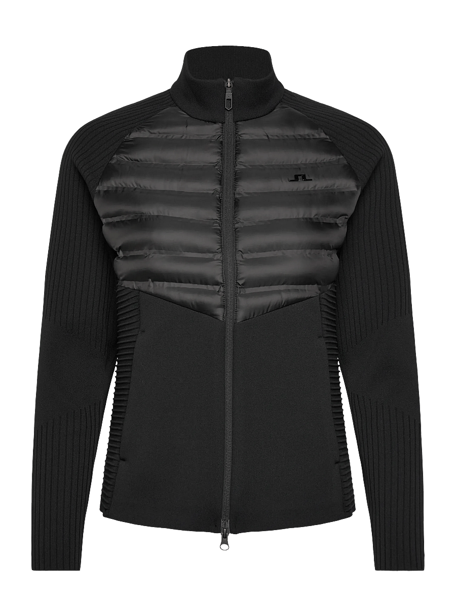 J. Lindeberg - Wendy Tech Knit Zip Sweater - black - 1
