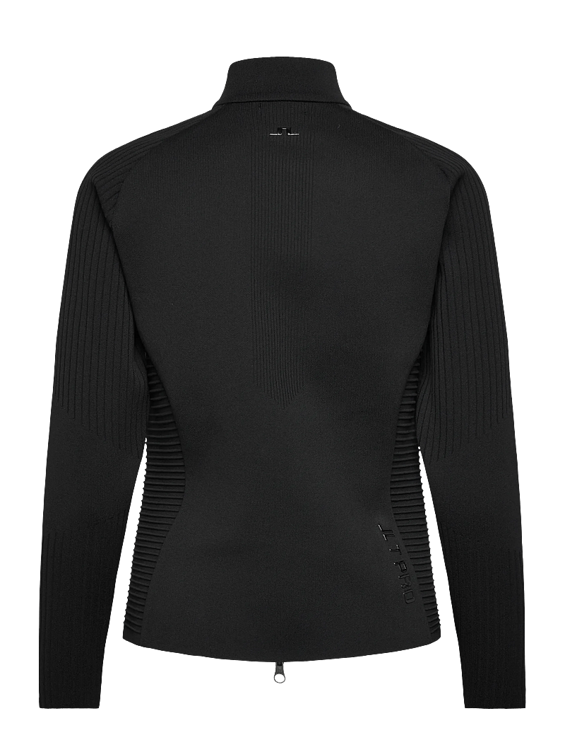 J. Lindeberg - Wendy Tech Knit Zip Sweater - golfjackor - black - 2