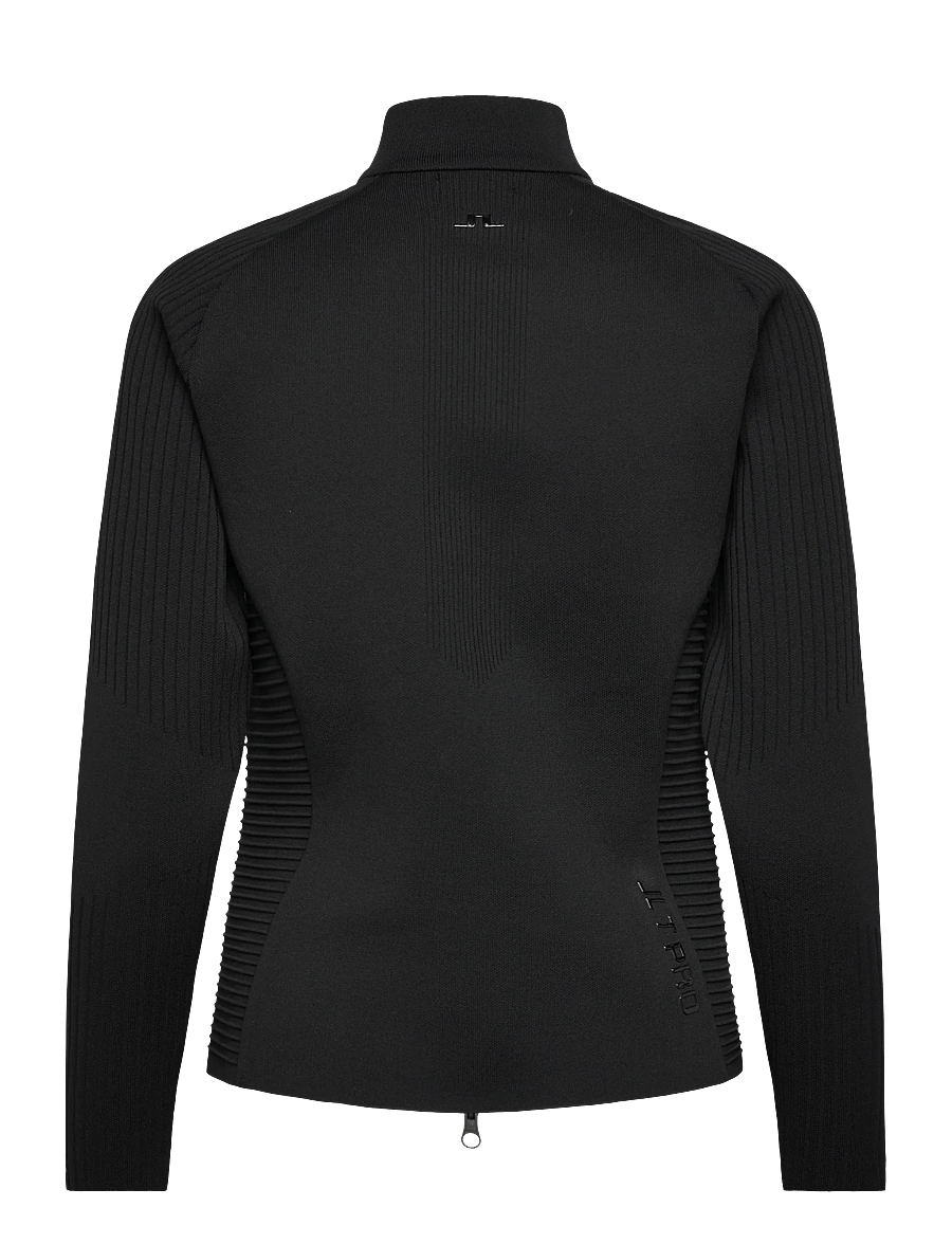 J. Lindeberg - Wendy Tech Knit Zip Sweater - black - 2