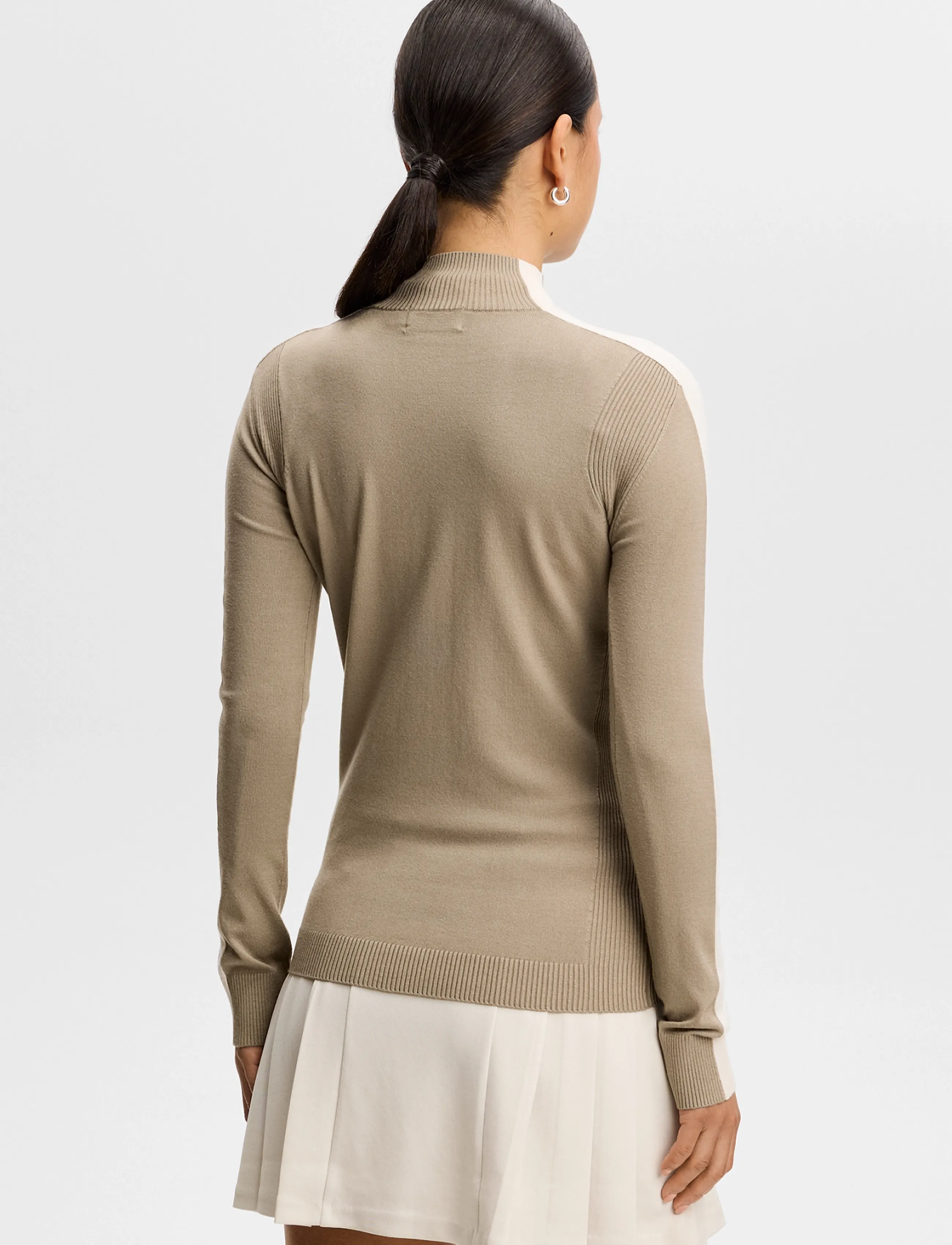 J. Lindeberg - ADIA KNITTED SWEATER - sweatshirts - brindle - 3