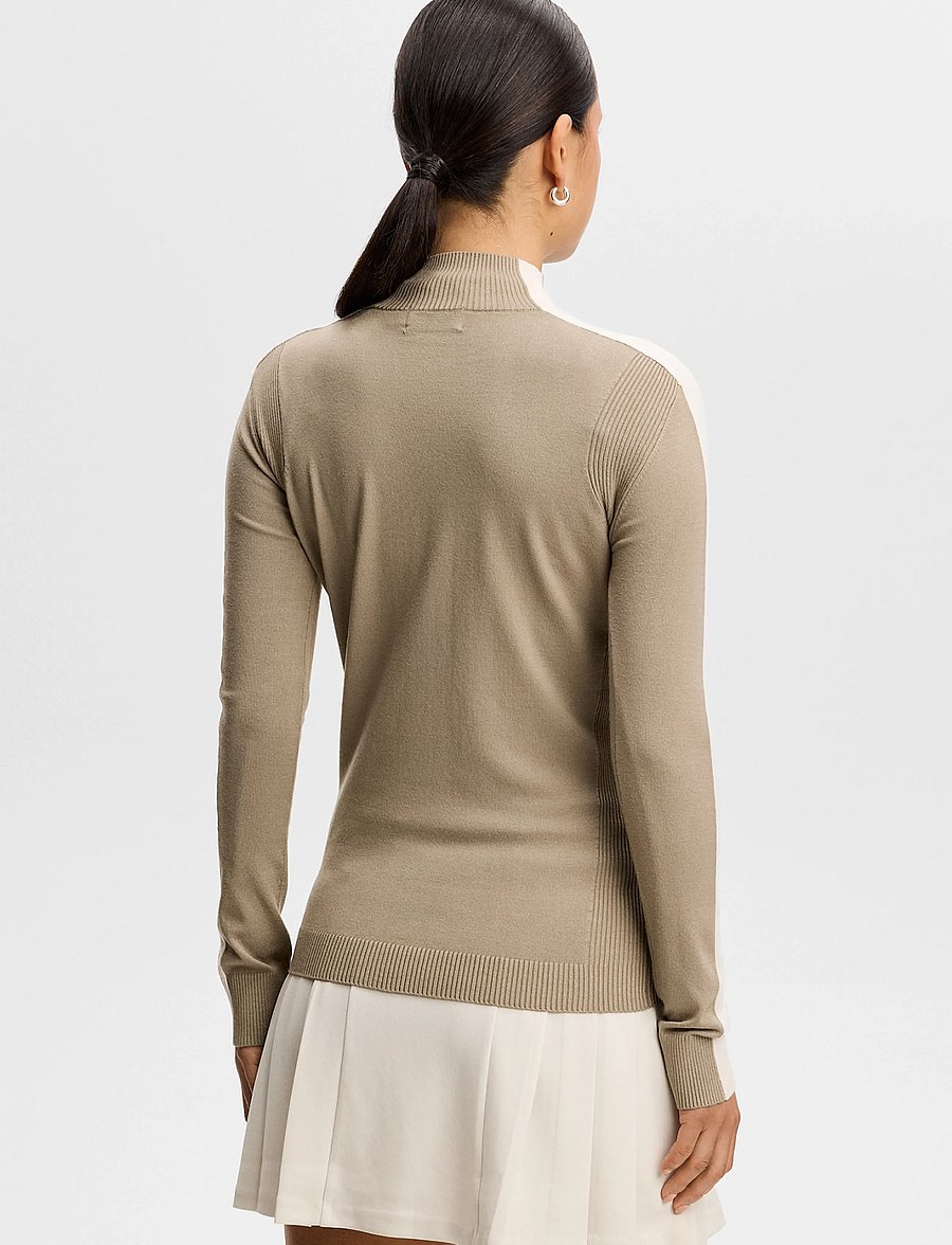 J. Lindeberg - ADIA KNITTED SWEATER - sweatshirts - brindle - 3