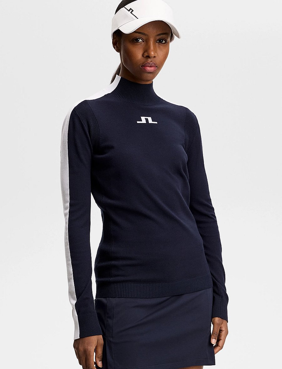 J. Lindeberg - ADIA KNITTED SWEATER - sweatshirts - jl navy - 0