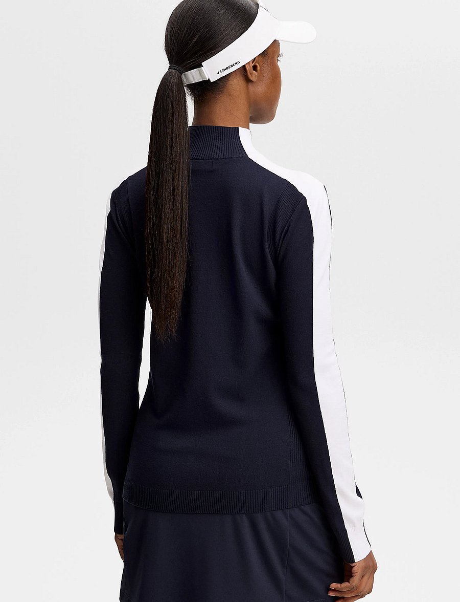 J. Lindeberg - ADIA KNITTED SWEATER - sweatshirts - jl navy - 2