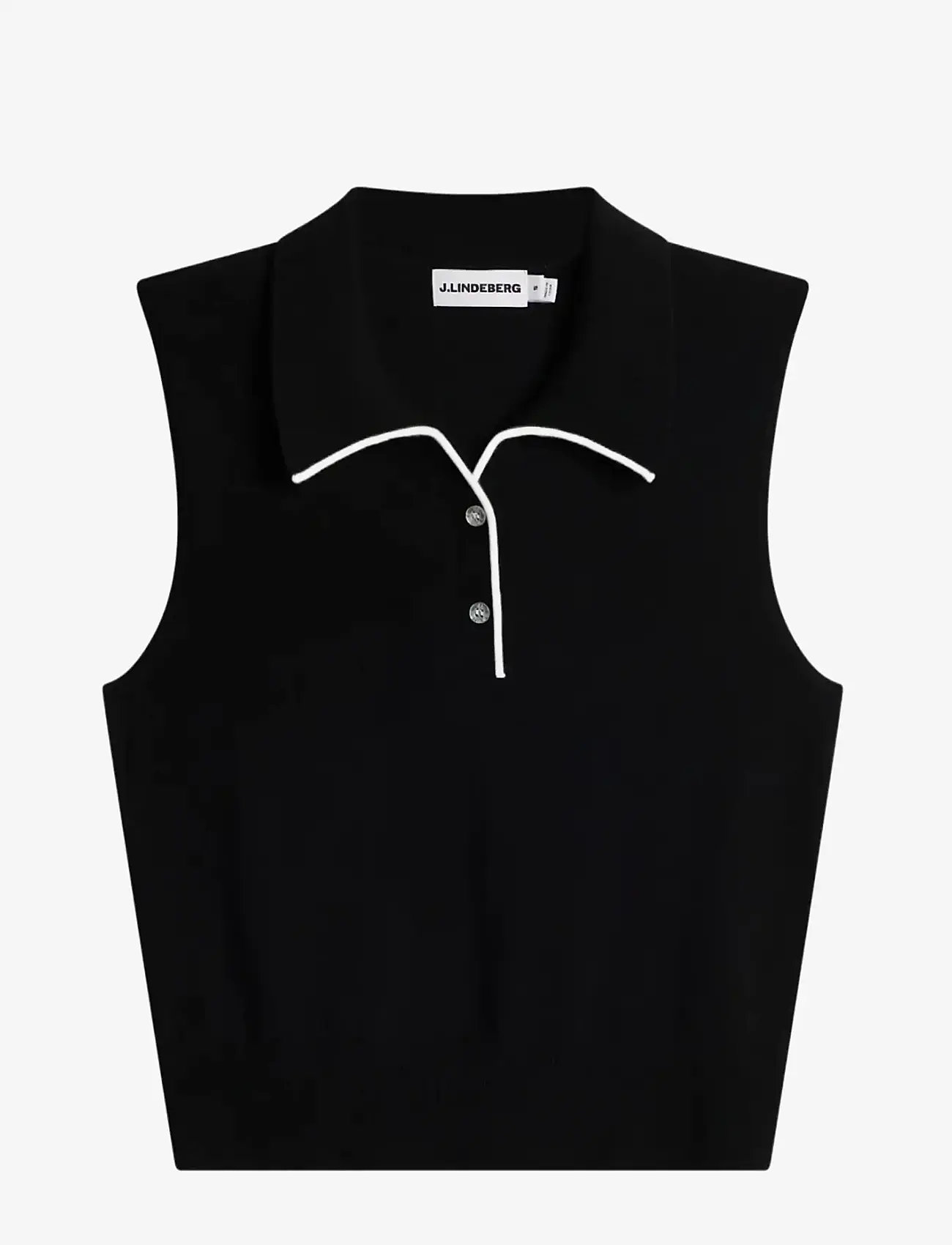 J. Lindeberg - 30Y Becca Knit Polo - toppe & t-shirts - black - 1