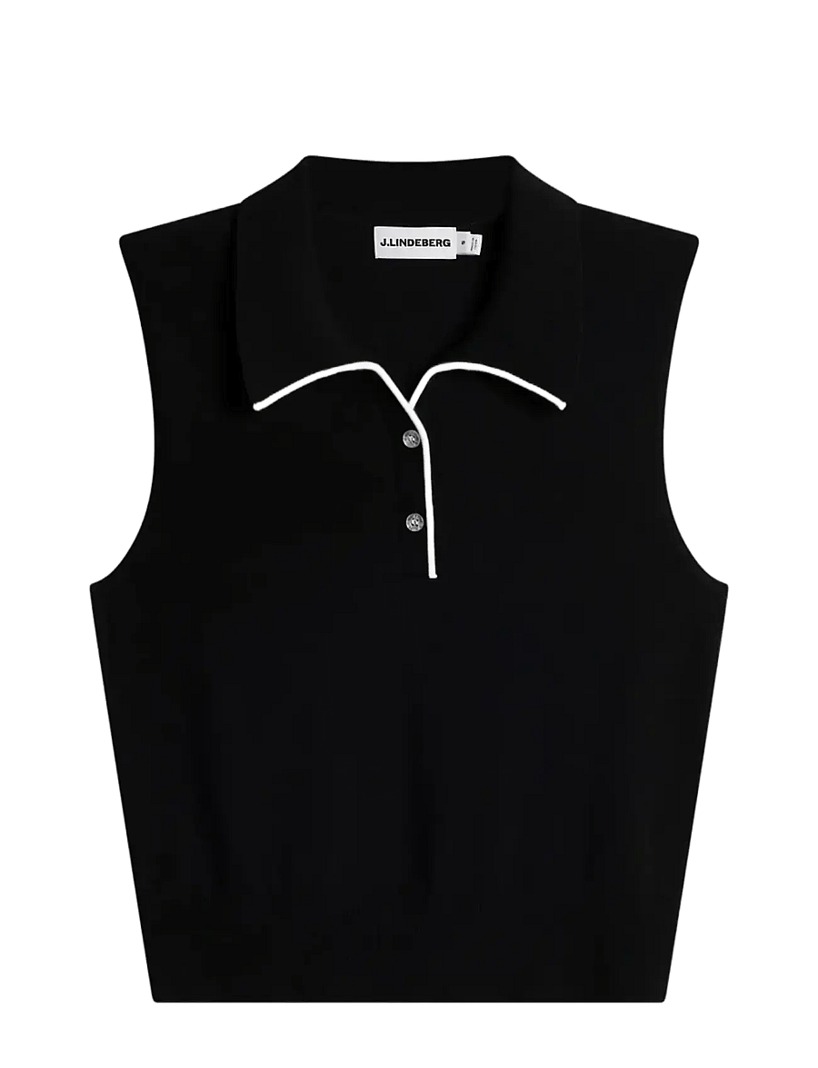 J. Lindeberg - 30Y Becca Knit Polo - oberteile & t-shirts - black - 1