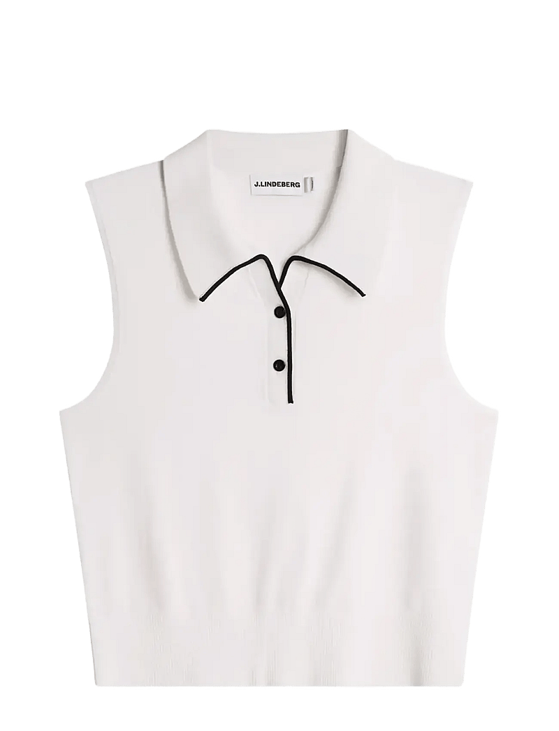 J. Lindeberg - 30Y Becca Knit Polo - toppe & t-shirts - white - 1