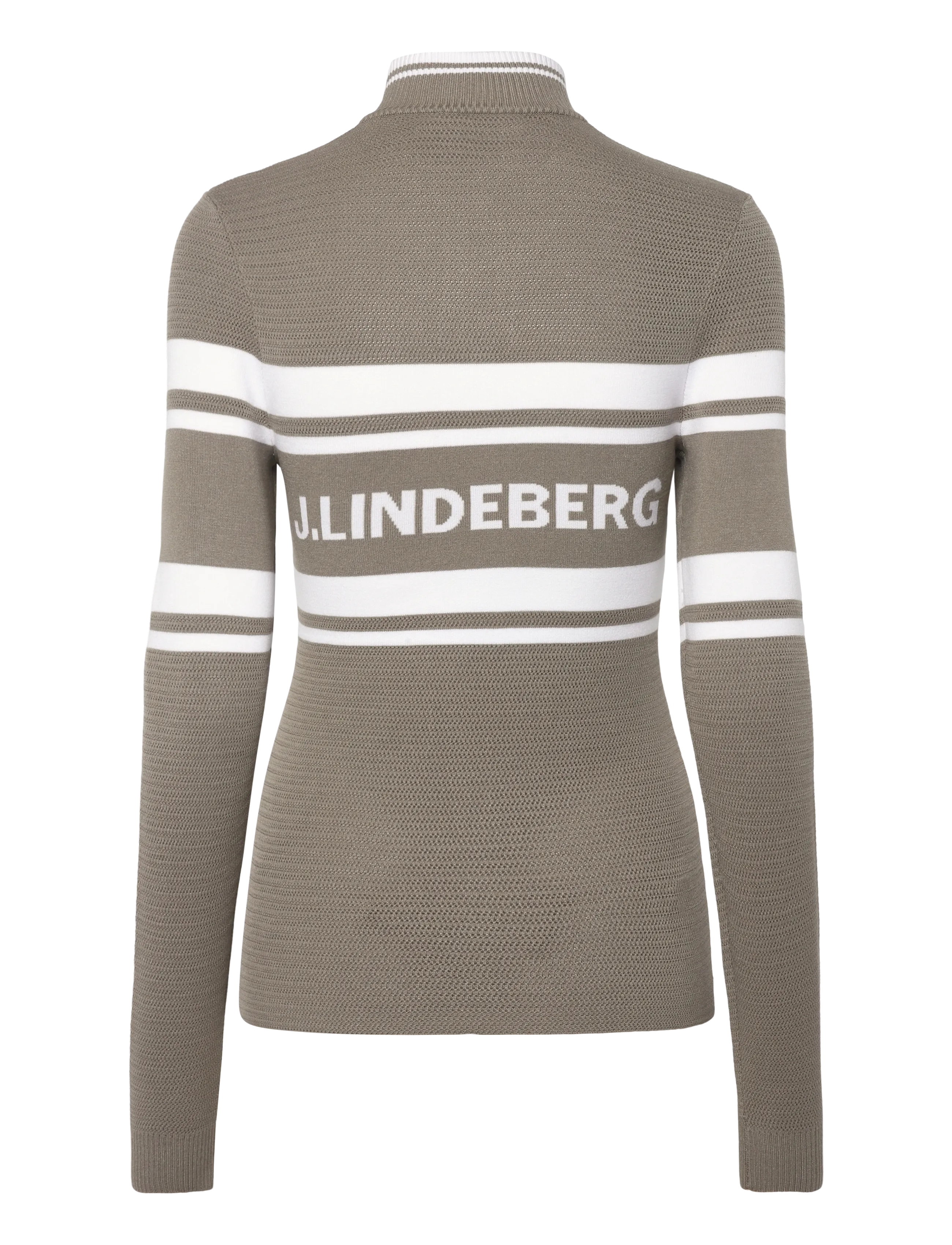 J. Lindeberg - ARIADNE KNIT QUARTER ZIP - dressipluusid ja pusad - brindle - 2