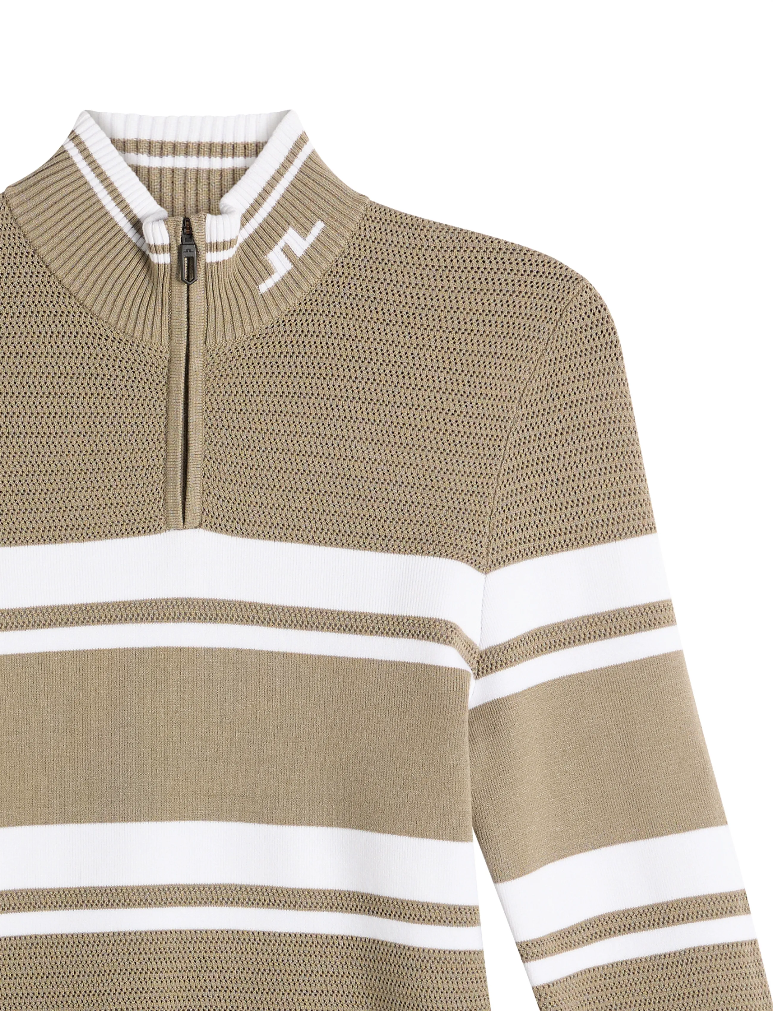 J. Lindeberg - ARIADNE KNIT QUARTER ZIP - sweatshirts - brindle - 5