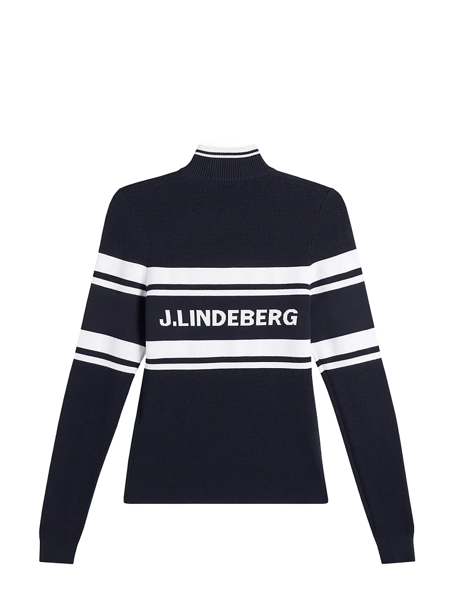J. Lindeberg - ARIADNE KNIT QUARTER ZIP - sweatshirts - jl navy - 2