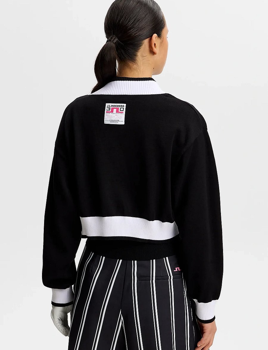 J. Lindeberg - 30Y Nicole Cropped Cardigan - black - 4