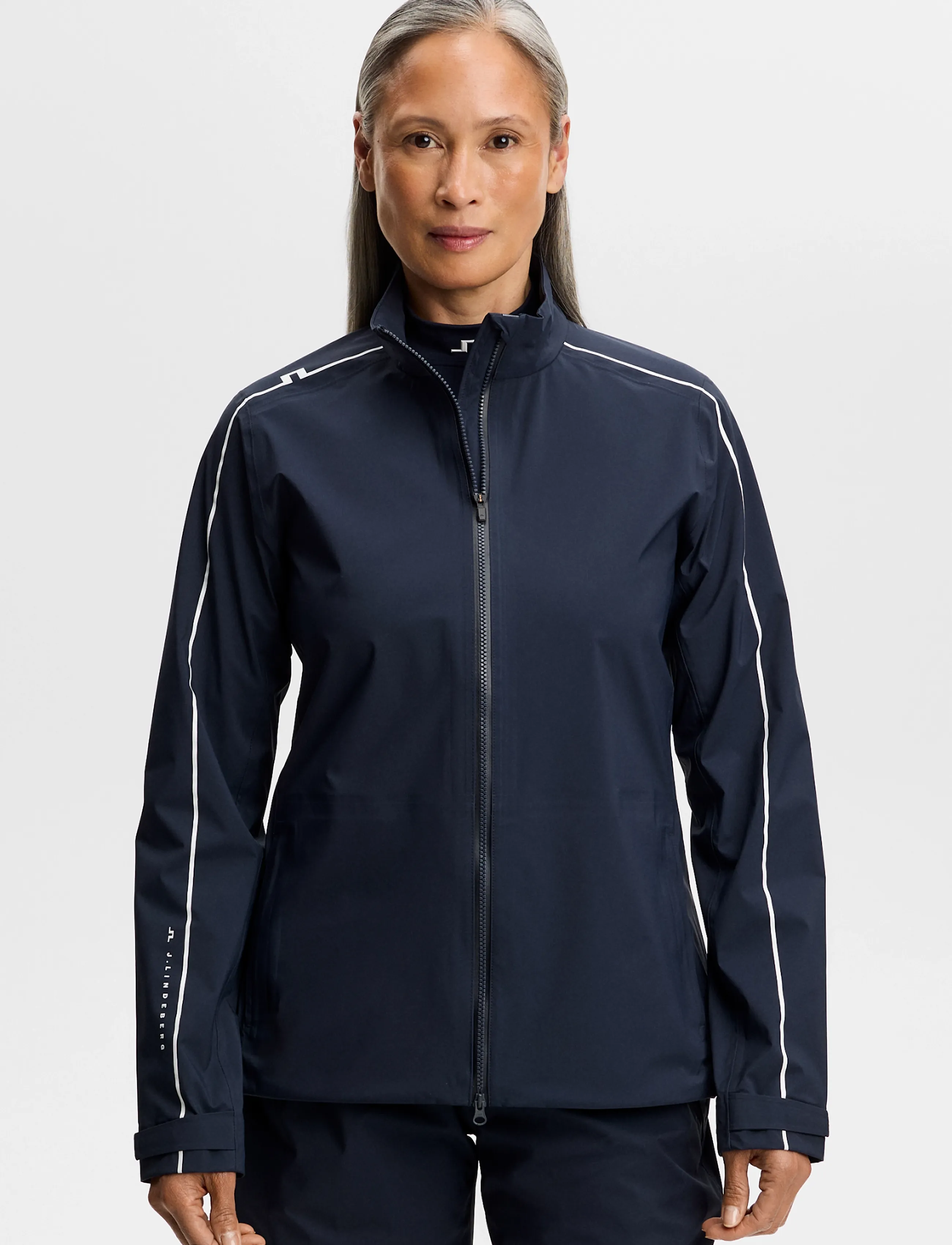 J. Lindeberg Bryn Rain Jacket, Kvinder, Regnjakke, Navy, Str: M