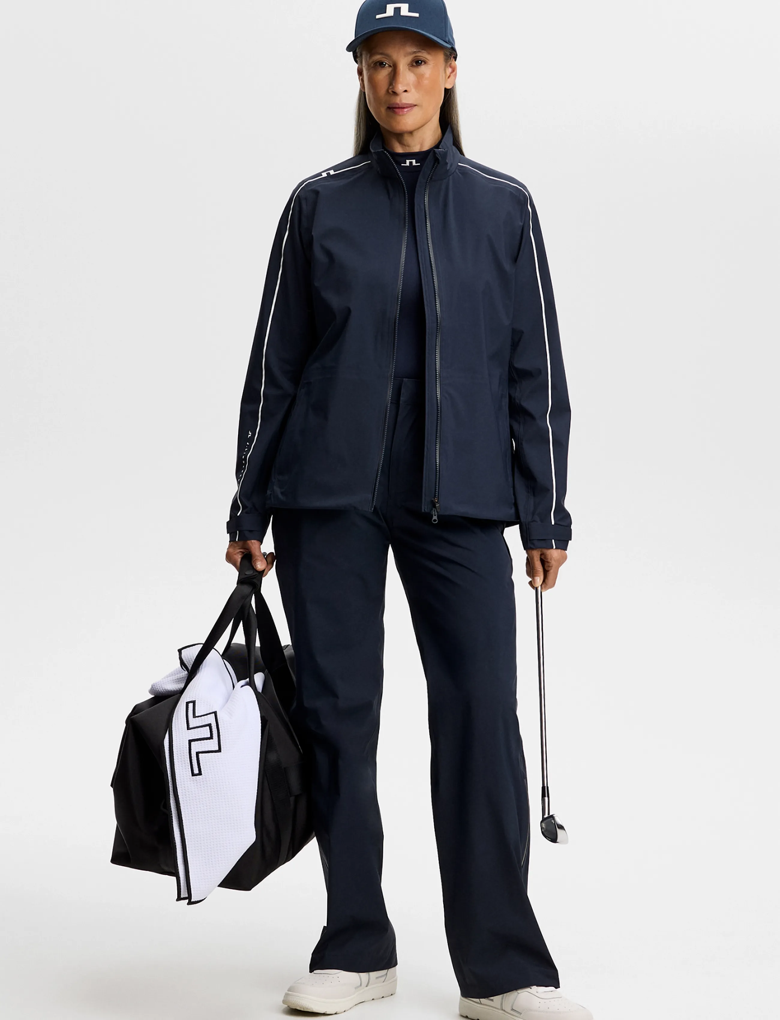 J. Lindeberg - BRYN RAIN JACKET - rain jackets - jl navy - 3