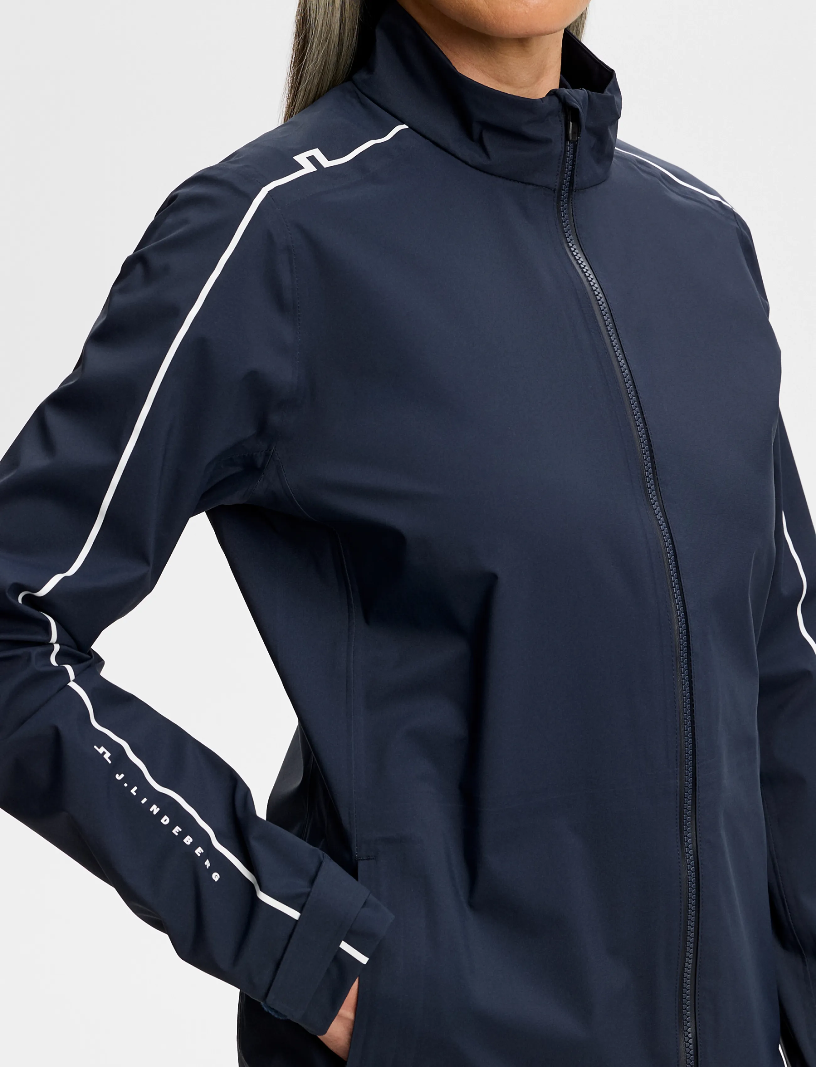 J. Lindeberg - BRYN RAIN JACKET - rain jackets - jl navy - 4