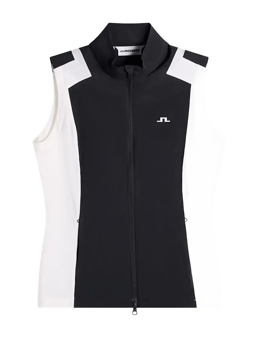 J. Lindeberg - Brooks Zip Vest - Õueriided - black - 1