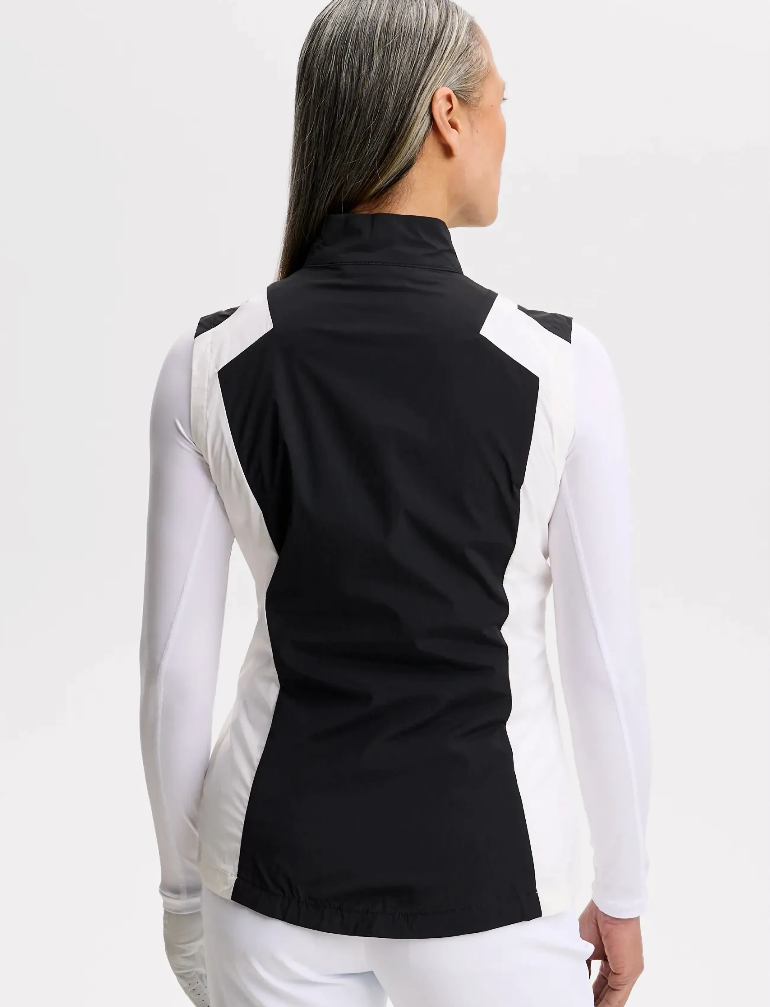 J. Lindeberg - Brooks Zip Vest - Õueriided - black - 2