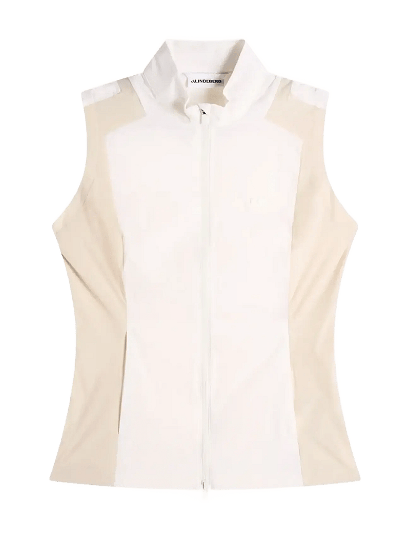J. Lindeberg - Brooks Zip Vest - outdoor - white - 1