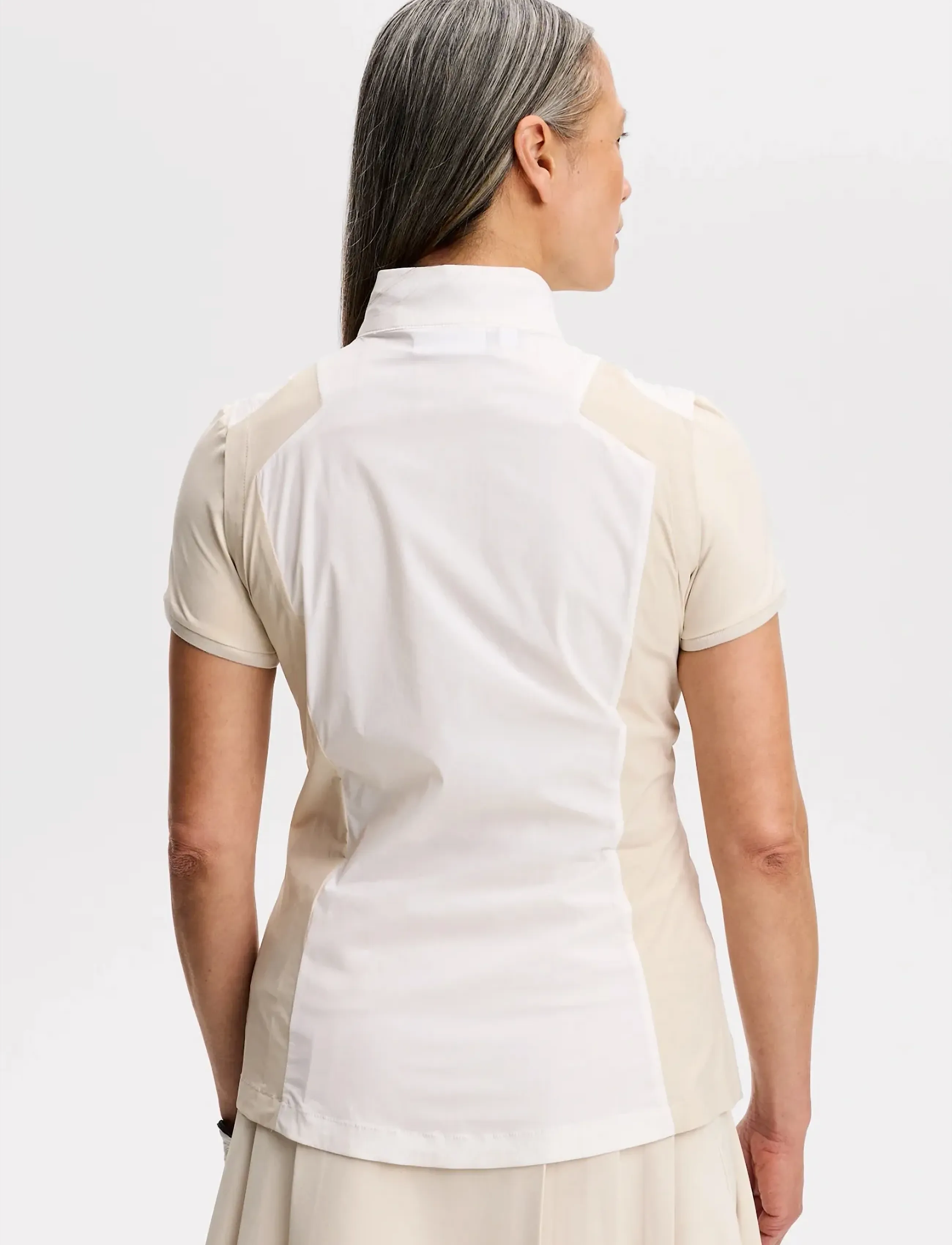 J. Lindeberg - Brooks Zip Vest - ytterkläder - white - 2