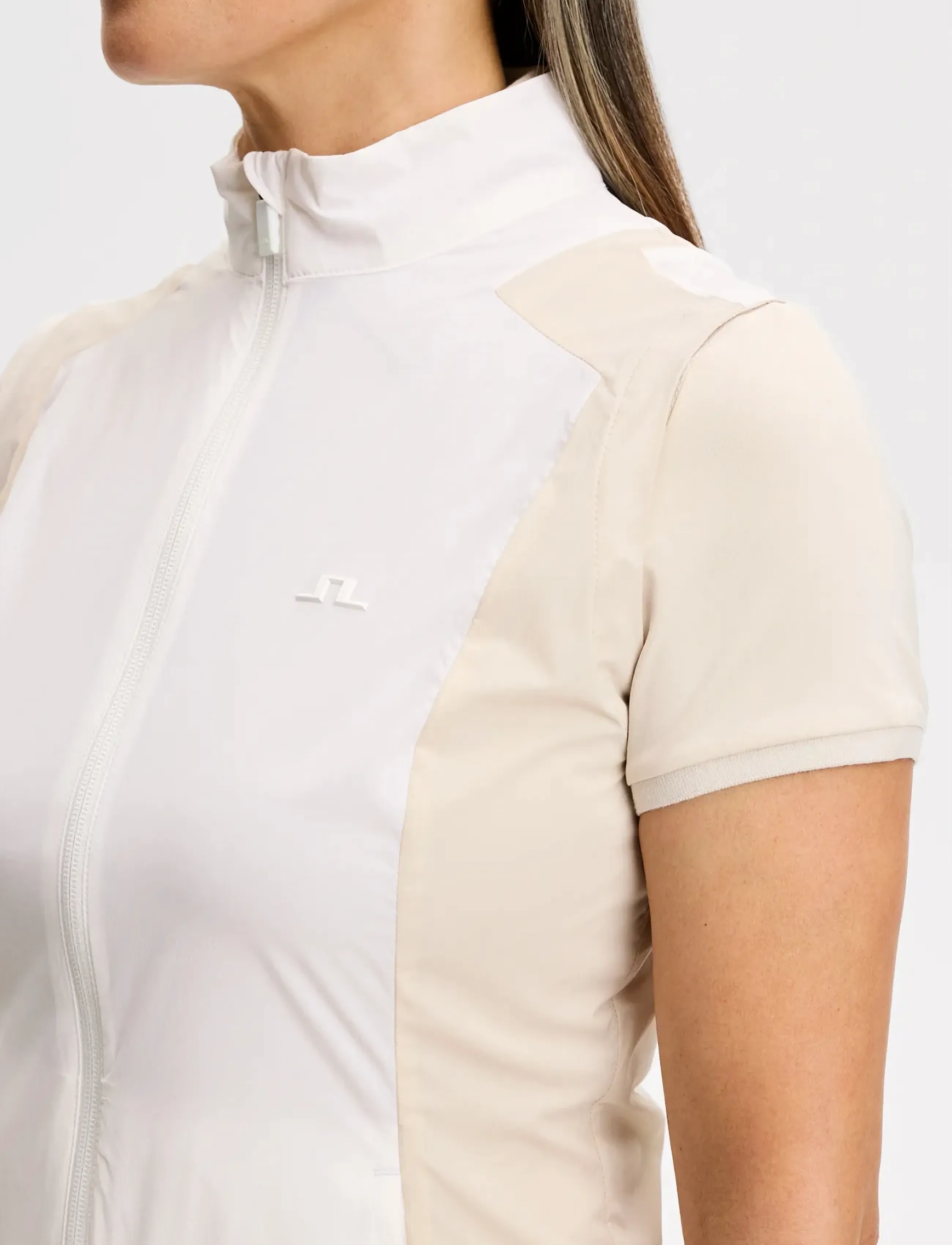 J. Lindeberg - Brooks Zip Vest - ytterkläder - white - 4