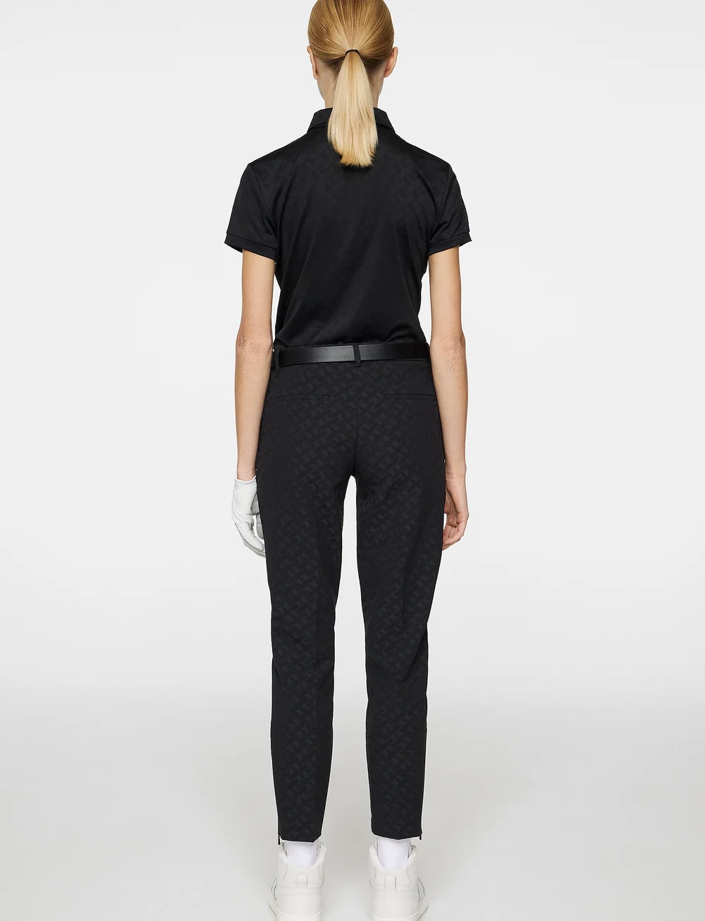 J. Lindeberg - Pia Bridge Pant - golfipüksid - tour geo jacquard black m - 3