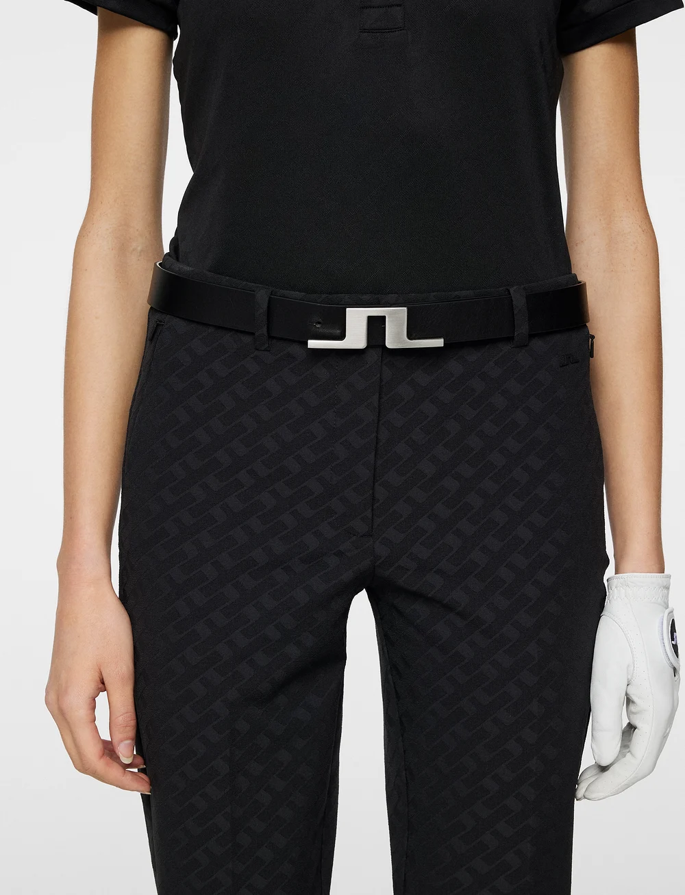 J. Lindeberg - Pia Bridge Pant - golfipüksid - tour geo jacquard black m - 5