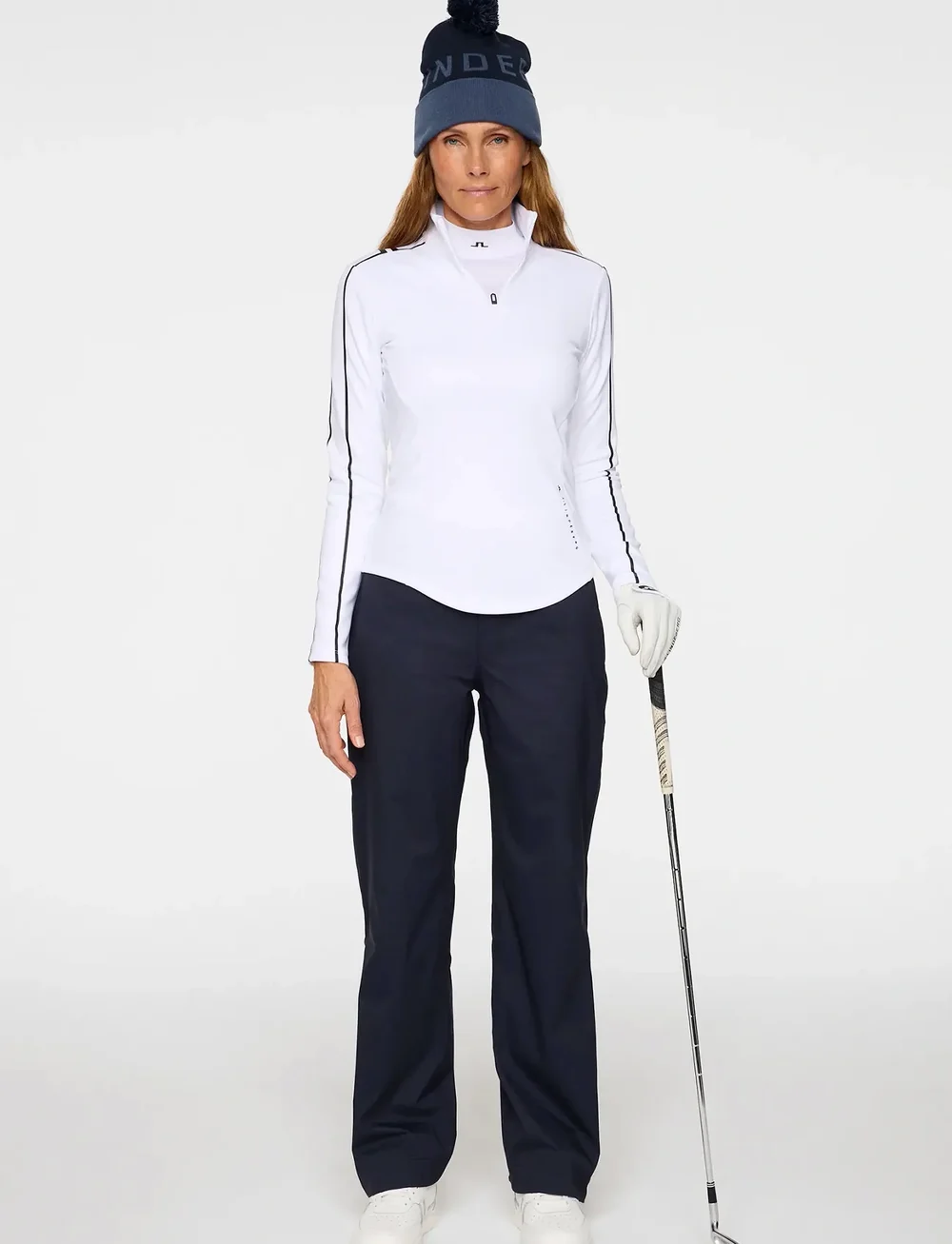 J. Lindeberg - Bryn Rain Pants - golfhousut - jl navy - 4