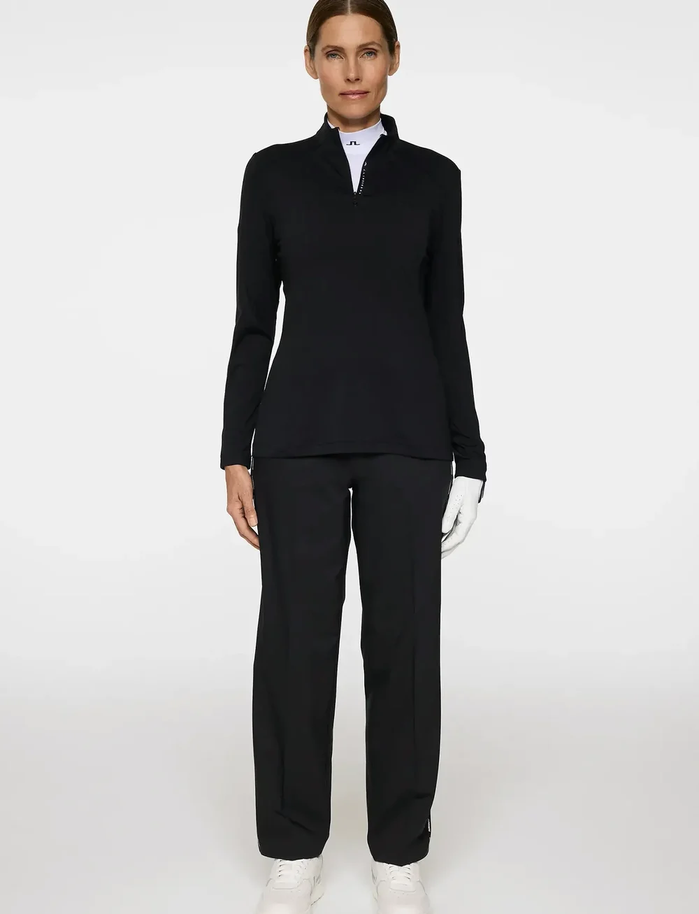 J. Lindeberg - Norah Side Stripe Pant - golfhosen - black - 4