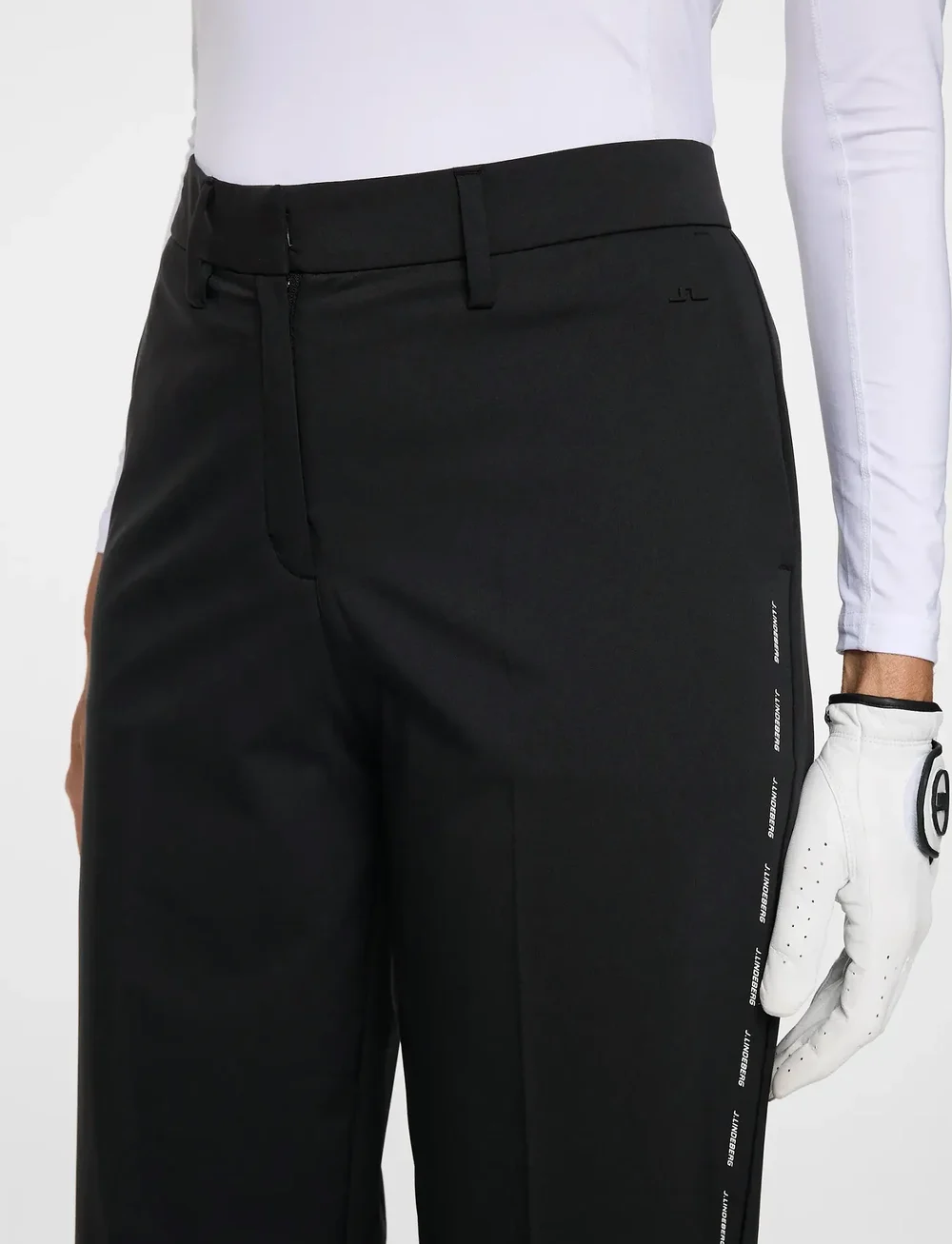 J. Lindeberg - Norah Side Stripe Pant - golfhosen - black - 5