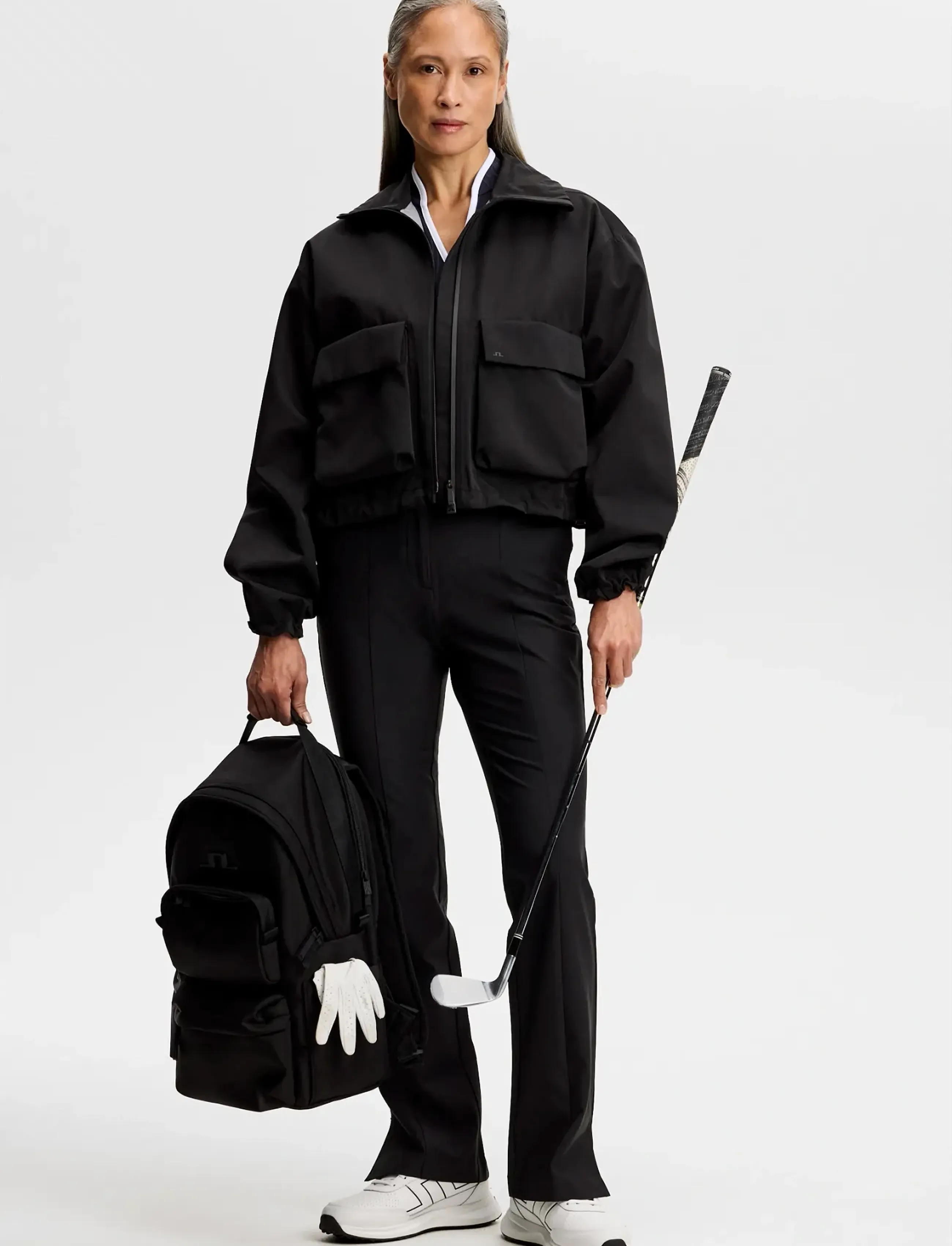 J. Lindeberg - Flare Pant - golfbukser - black - 4